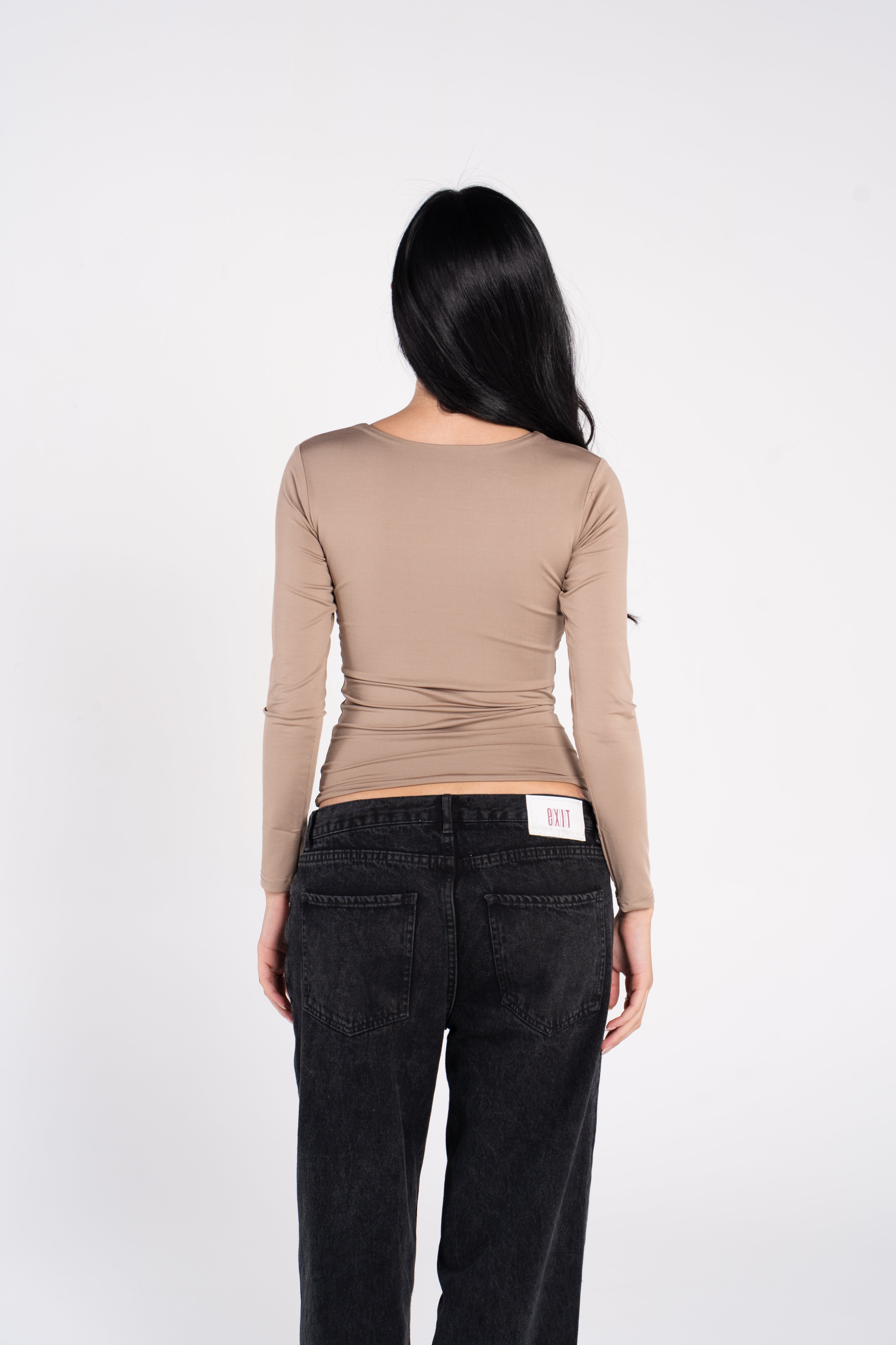 SQUARE NECK LONG SLEEVE