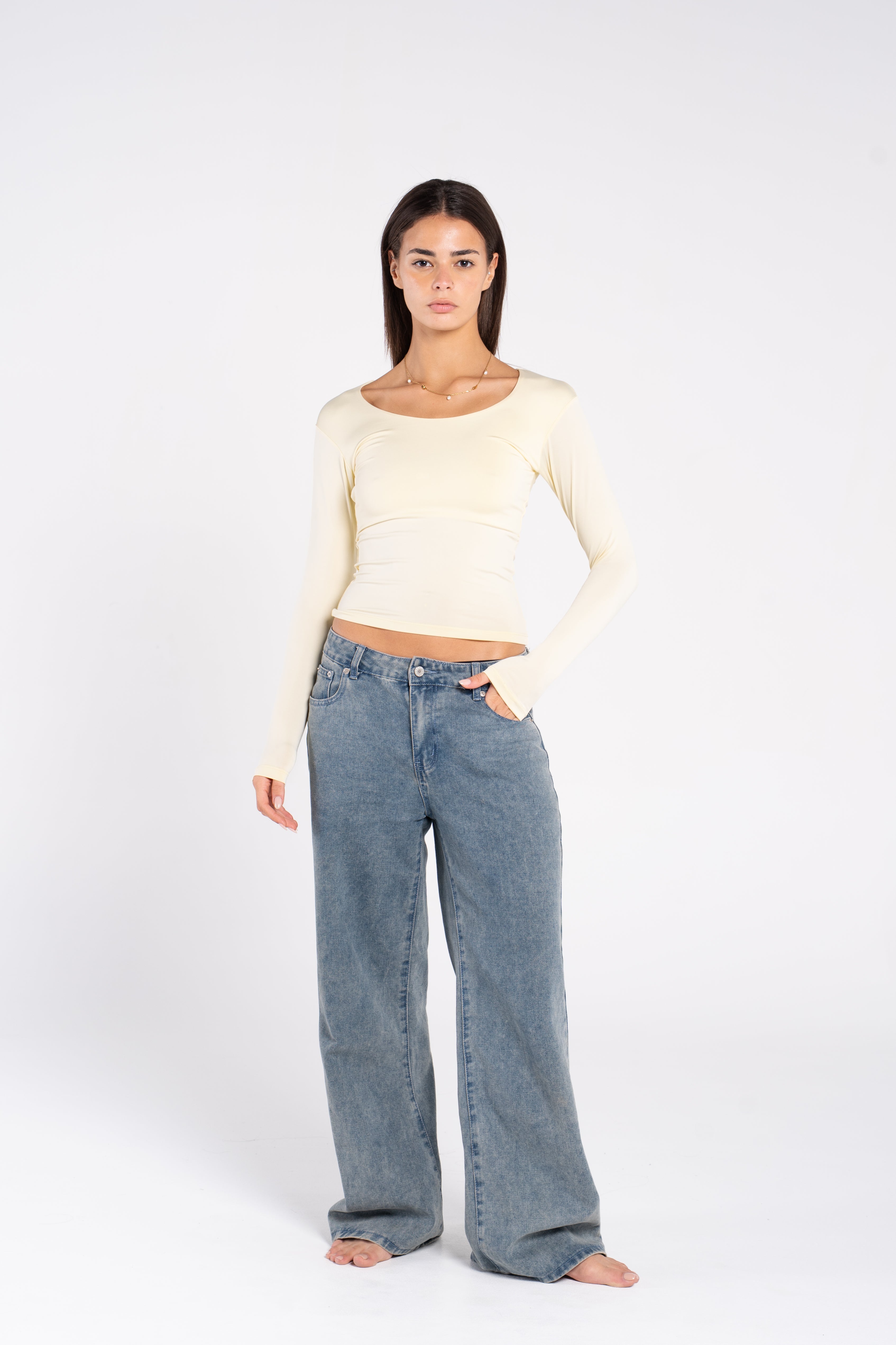 WIDE NECK LONG SLEEVE