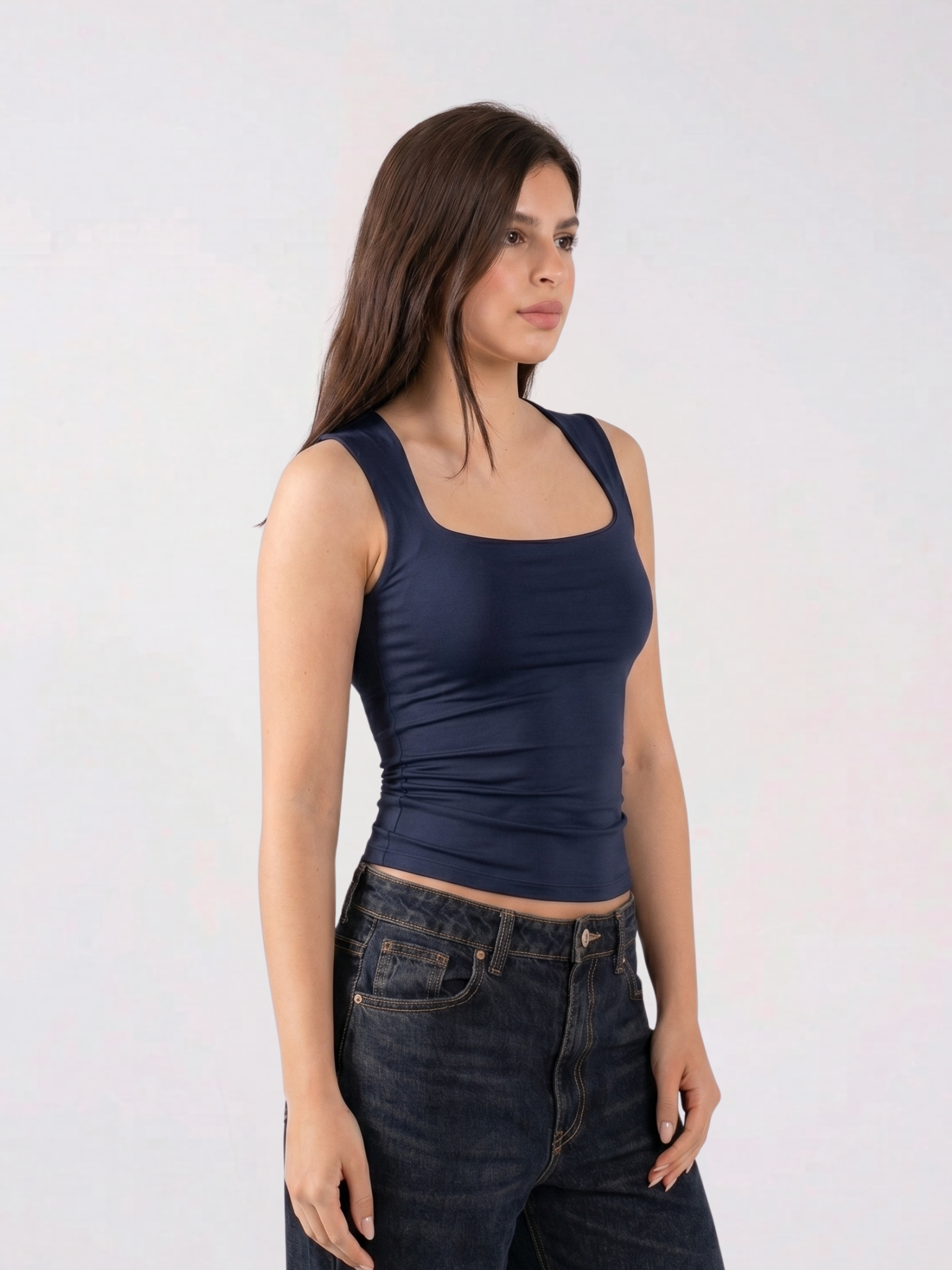 REFINED SQUARE NECK TANK TOP