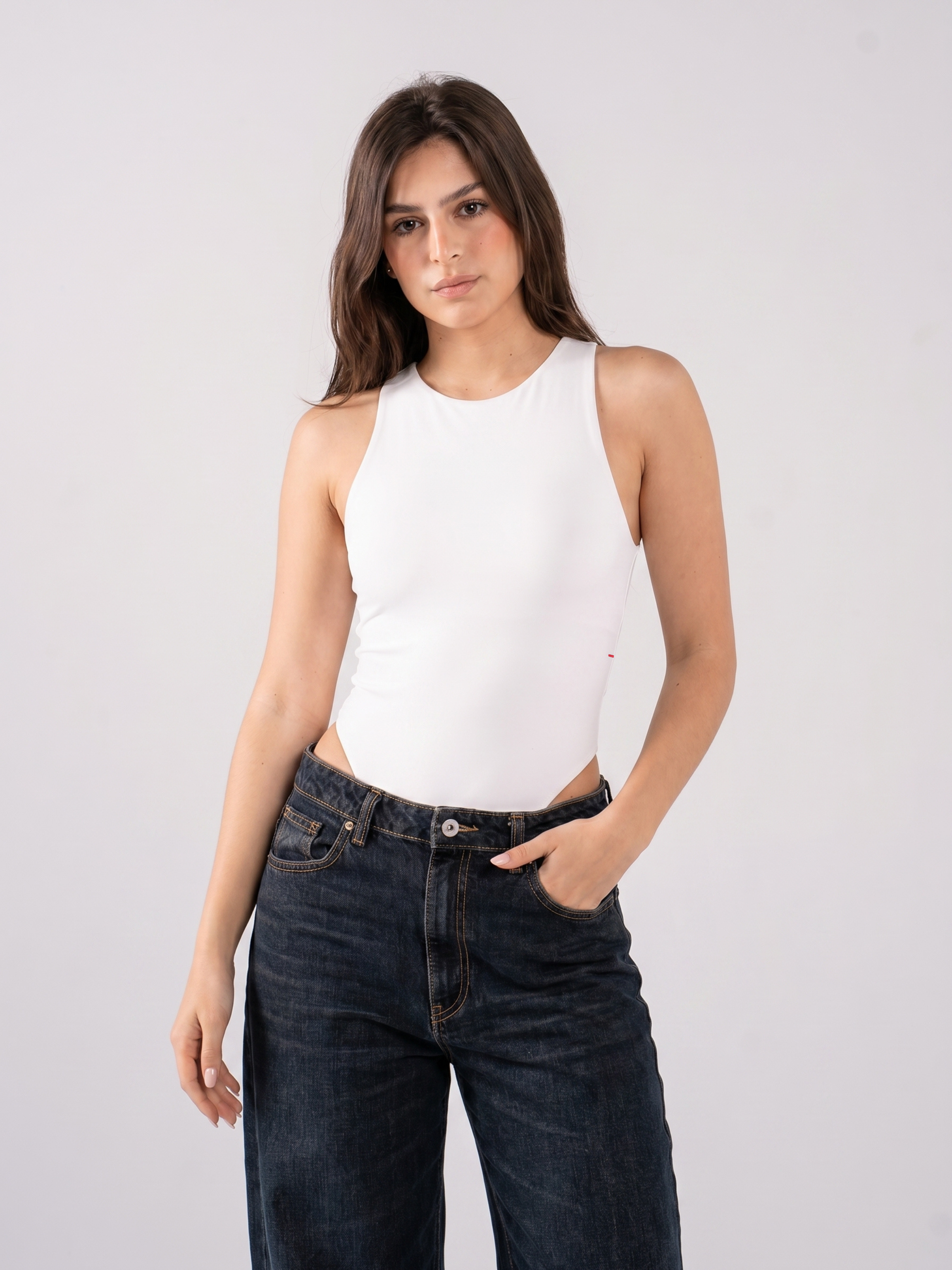 REFINED BODYSUIT ROUND NECK