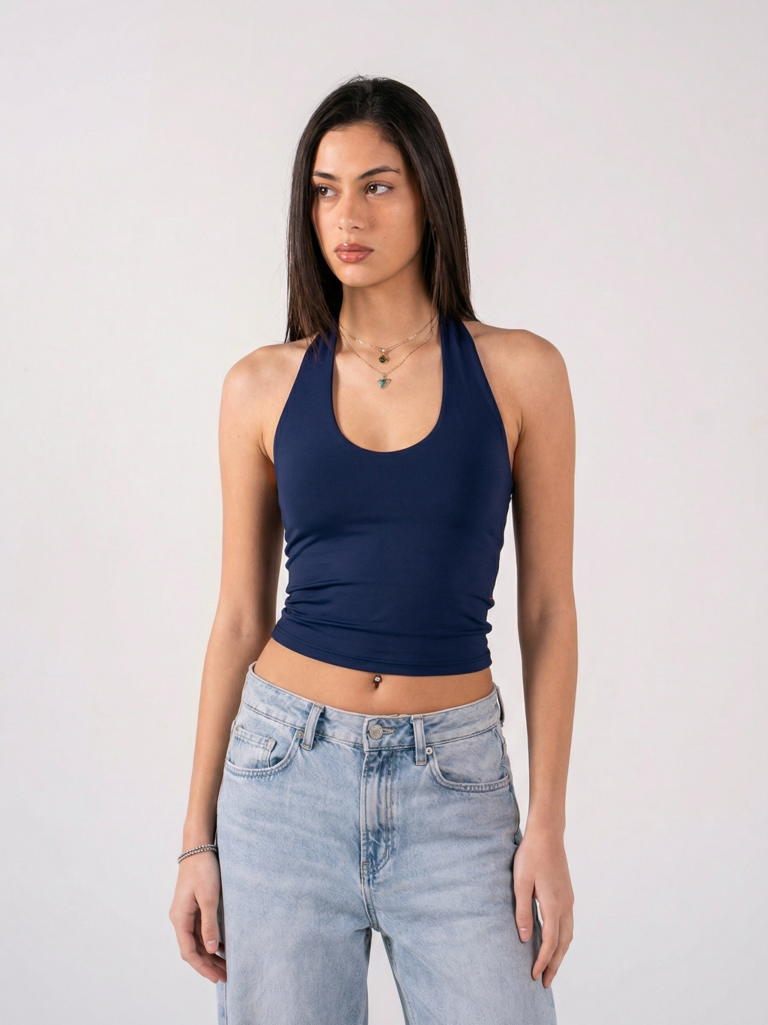 REFINED HALTER TOP