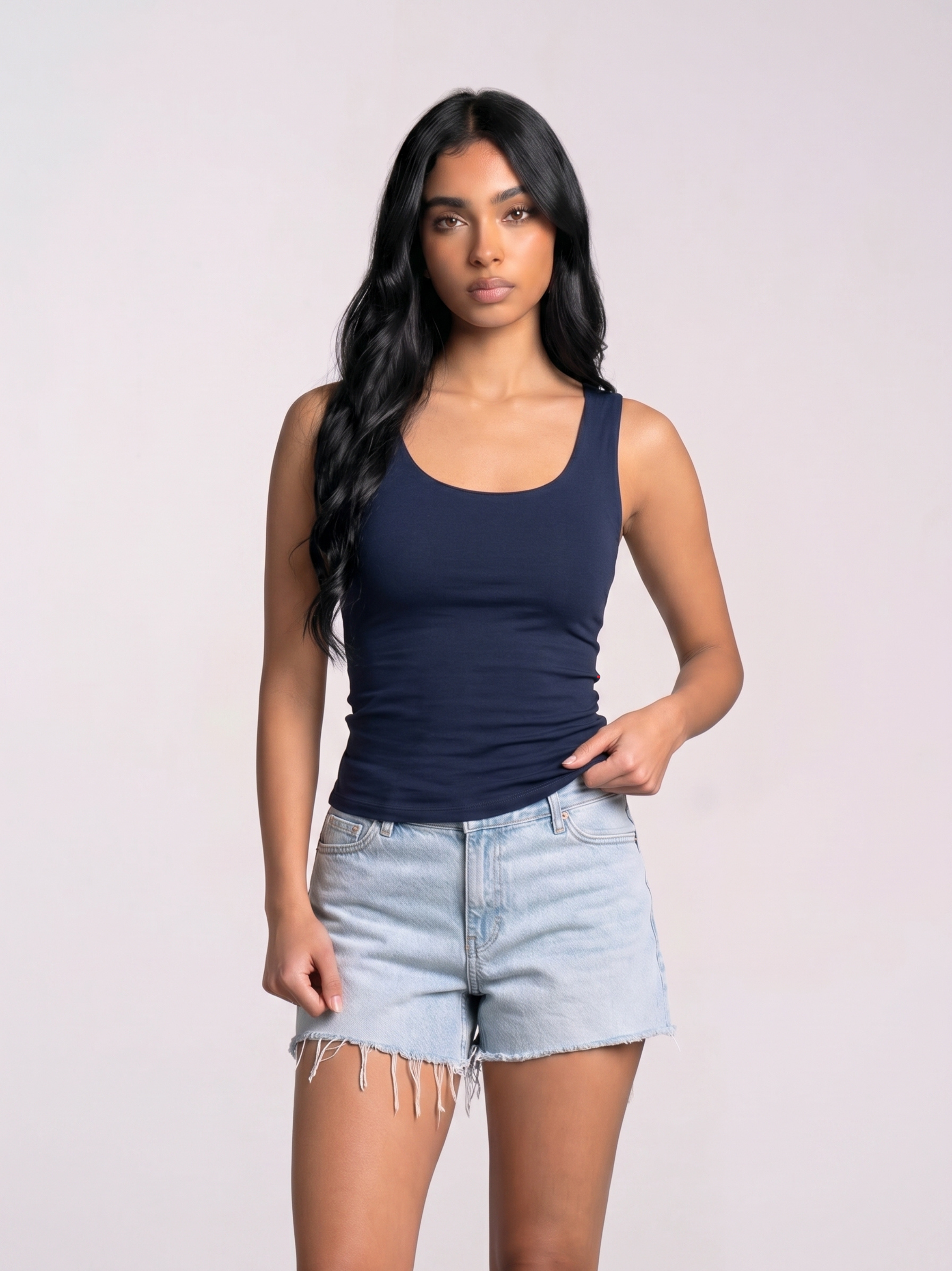 REFINED COTTON TANK-TOP
