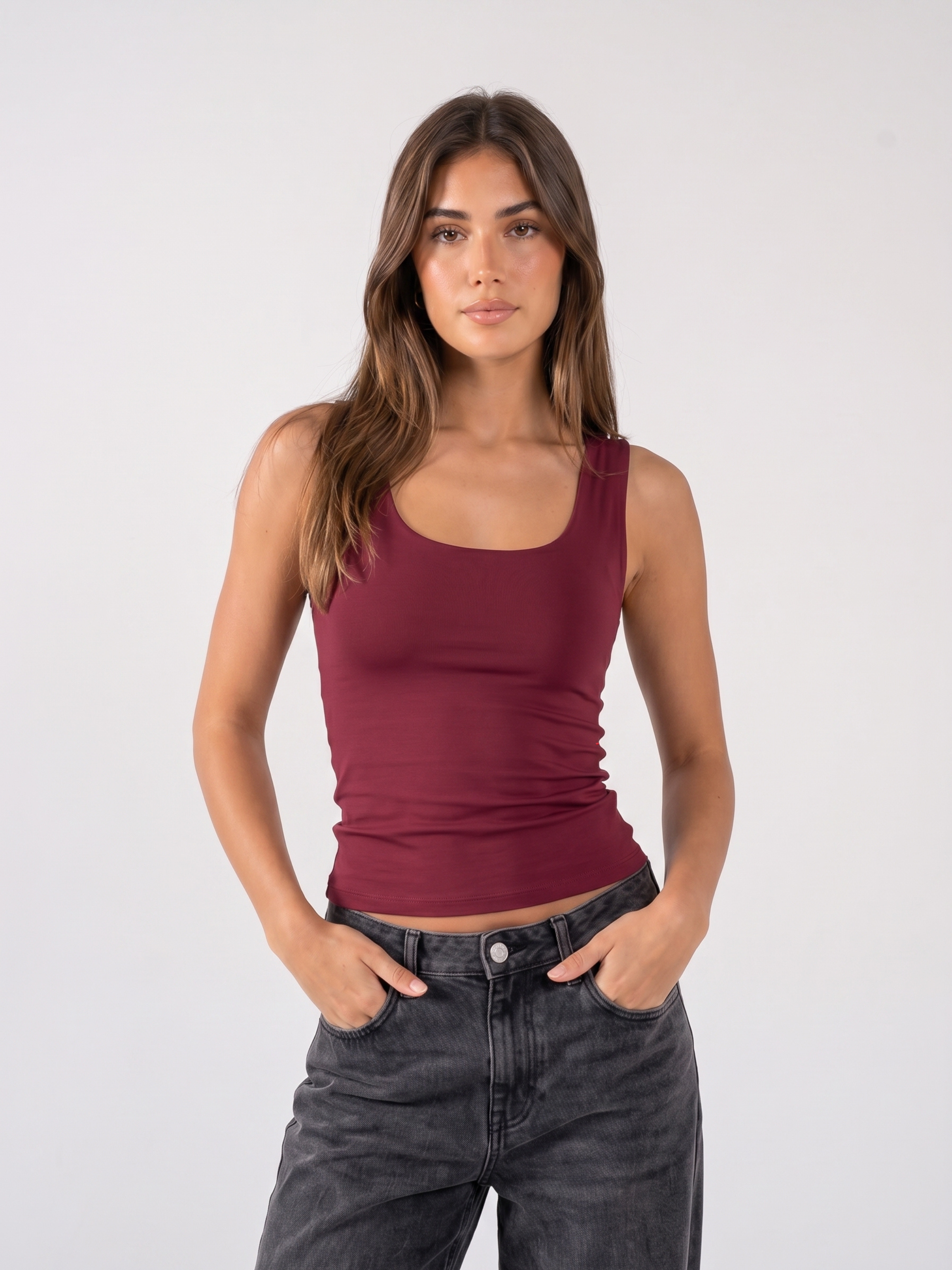 REFINED COTTON TANK-TOP