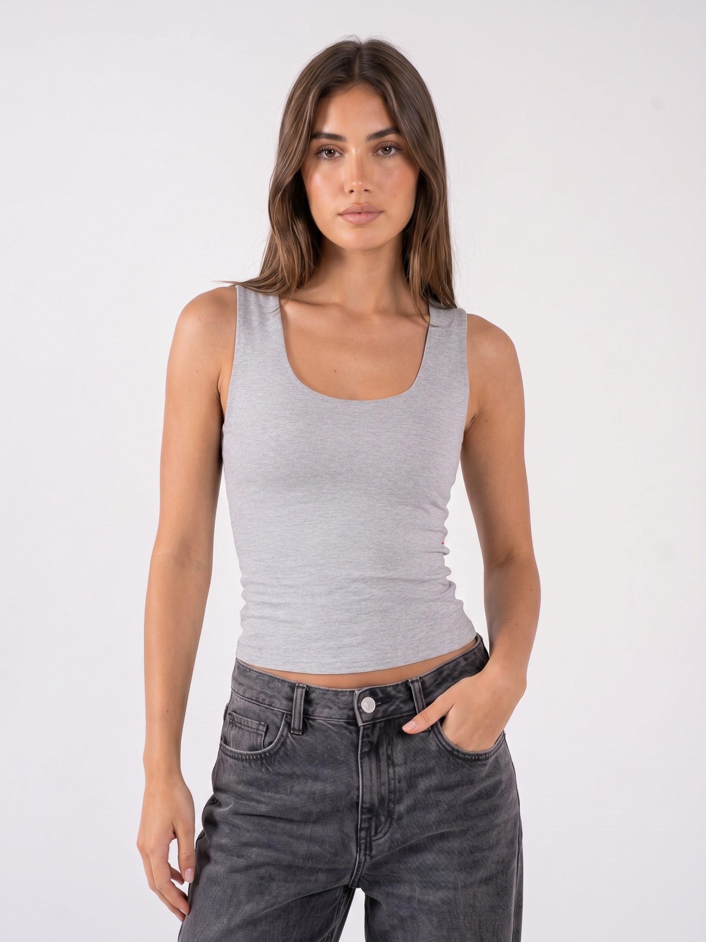 REFINED COTTON TANK-TOP