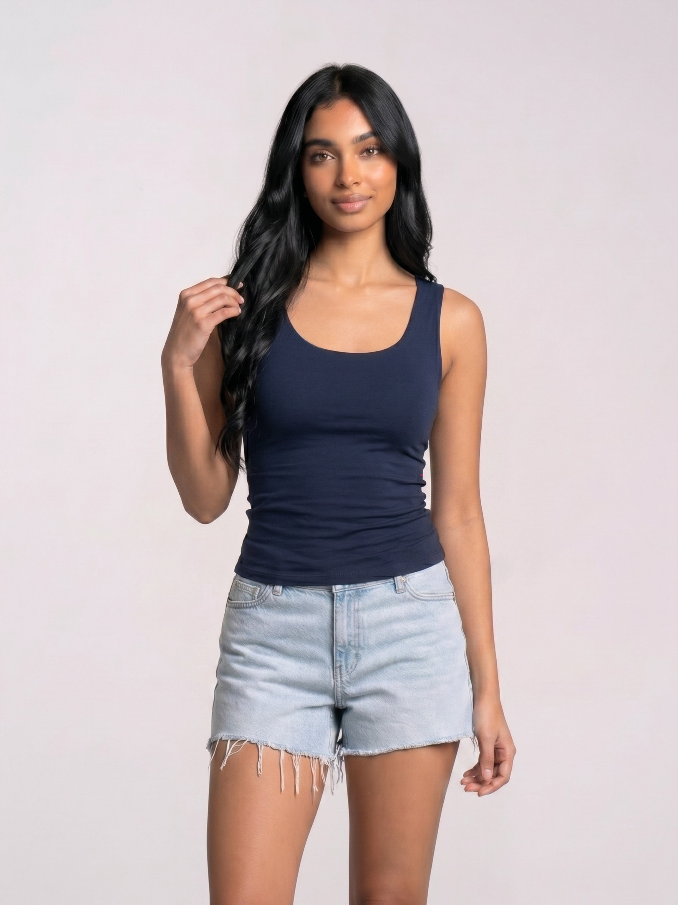 REFINED COTTON TANK-TOP
