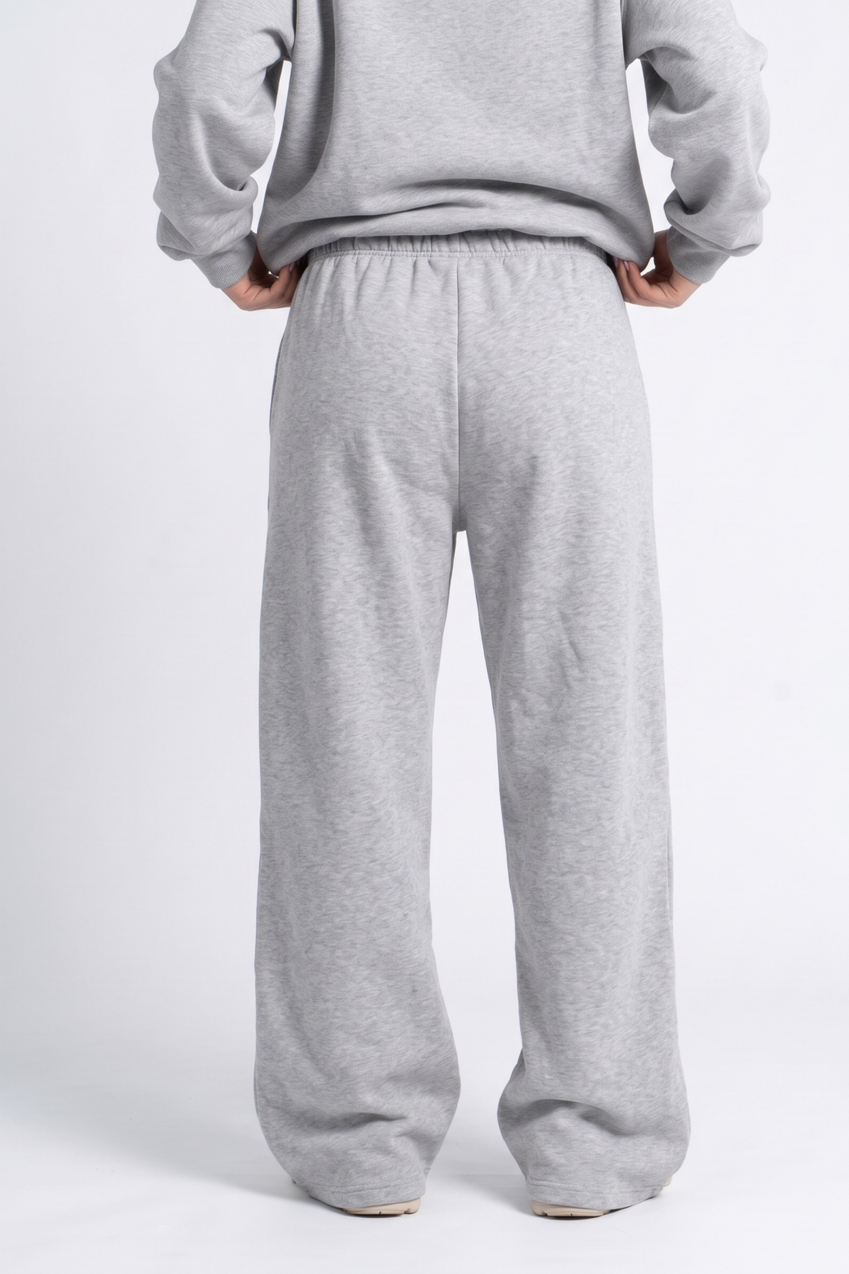 REFINED WIDE LEG SWEAT PANTS