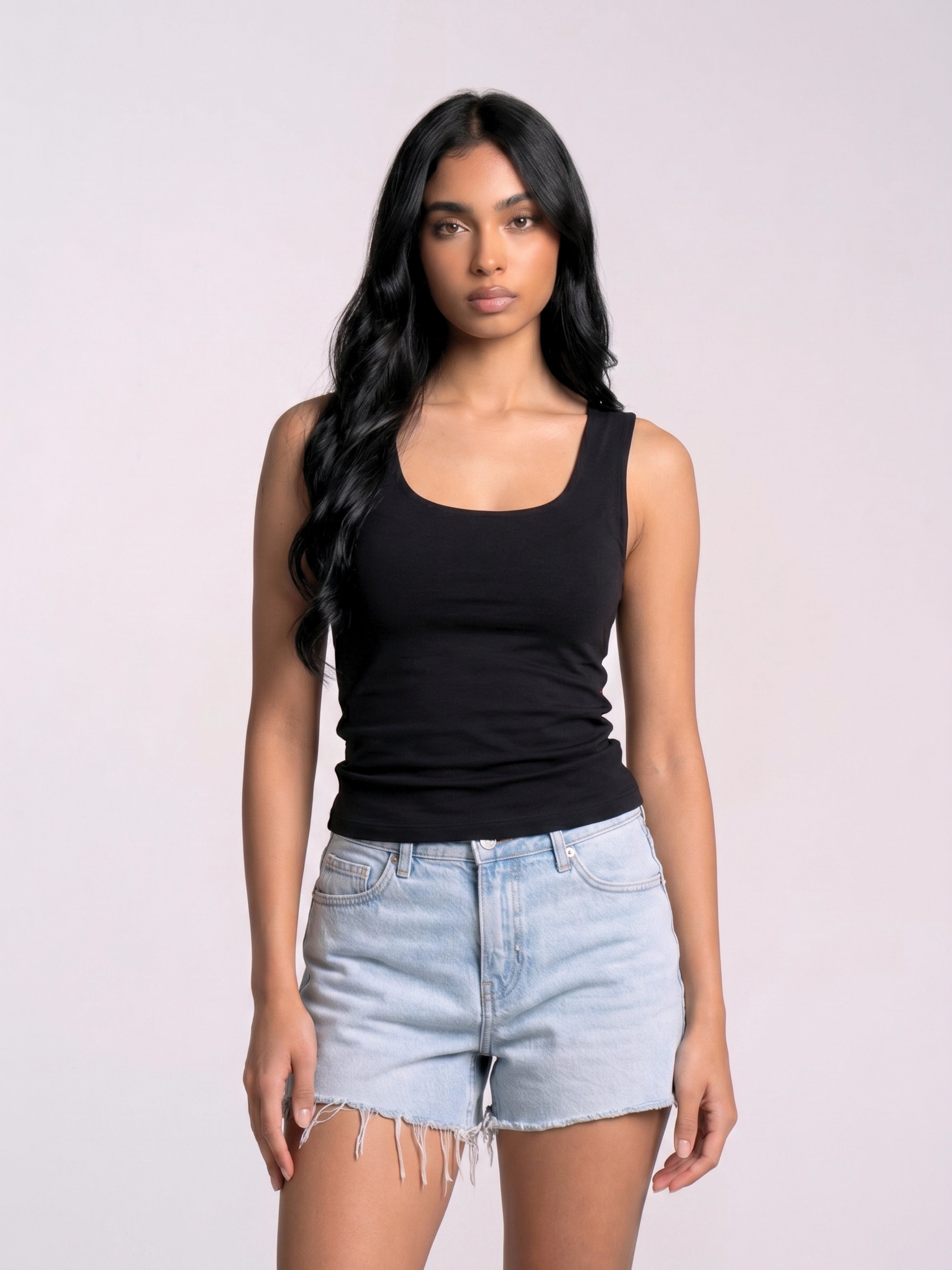 REFINED COTTON TANK-TOP