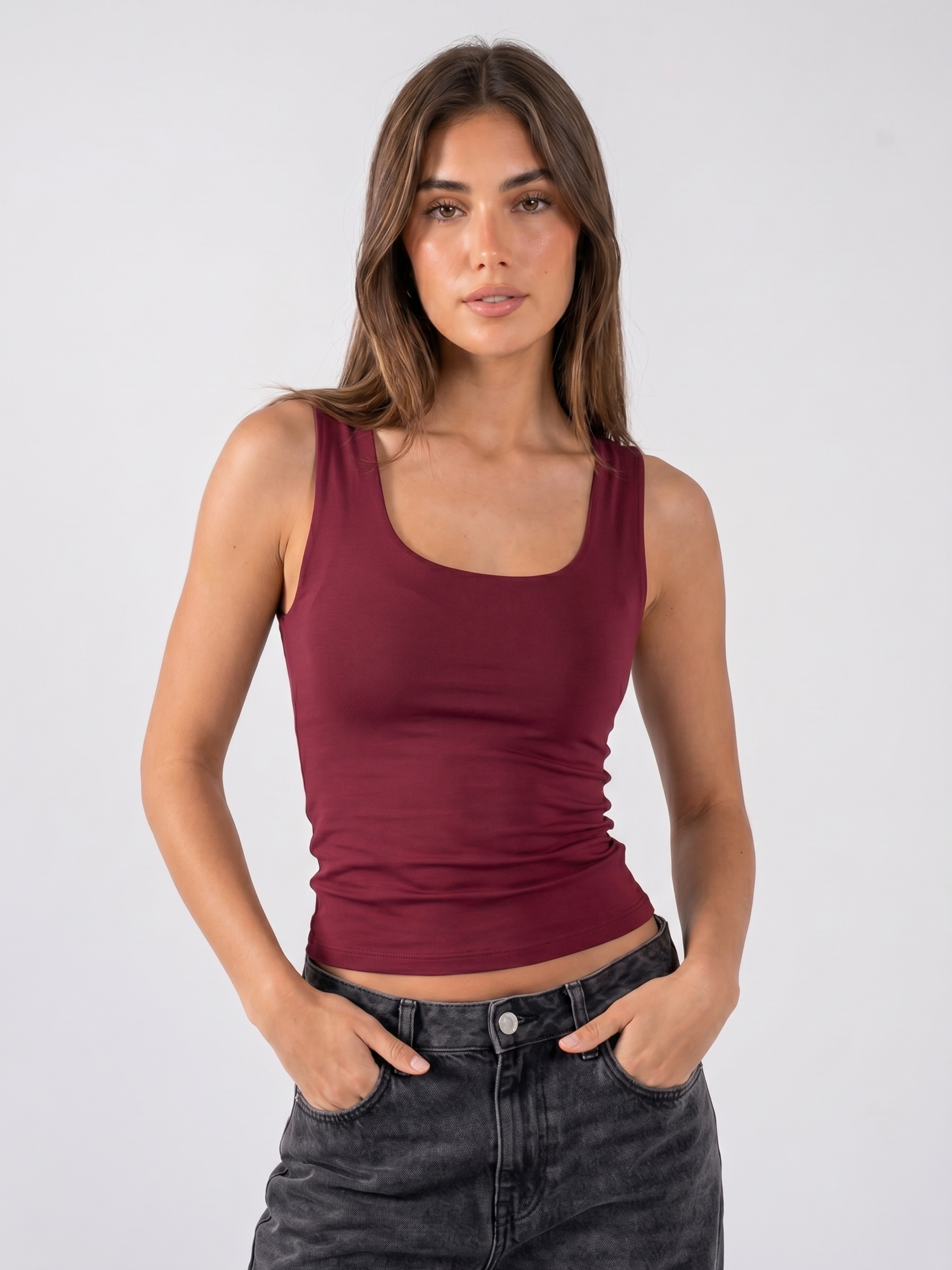 REFINED COTTON TANK-TOP