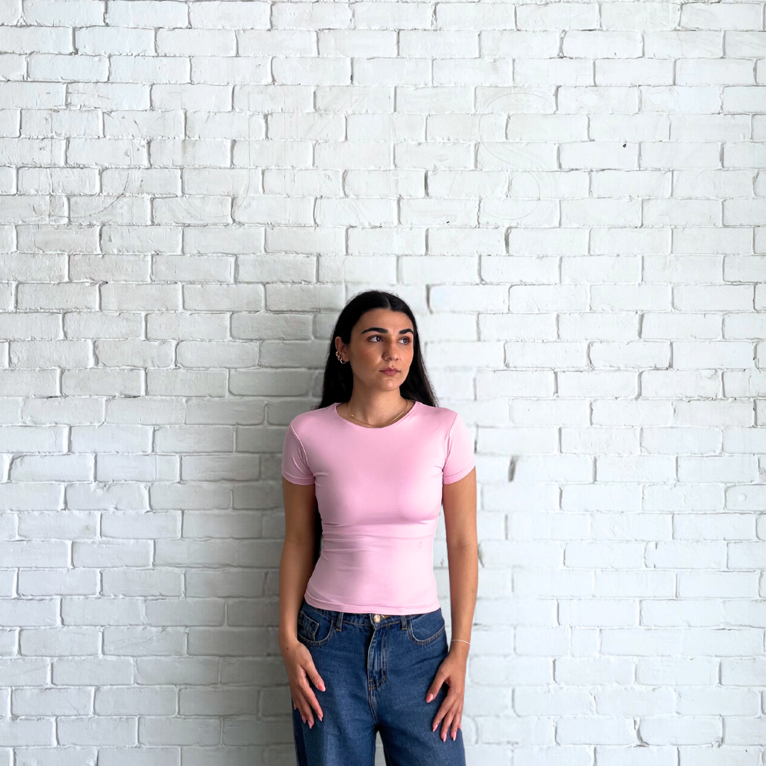 ROUND NECK SHORT SLEEVE        ( COLORS )