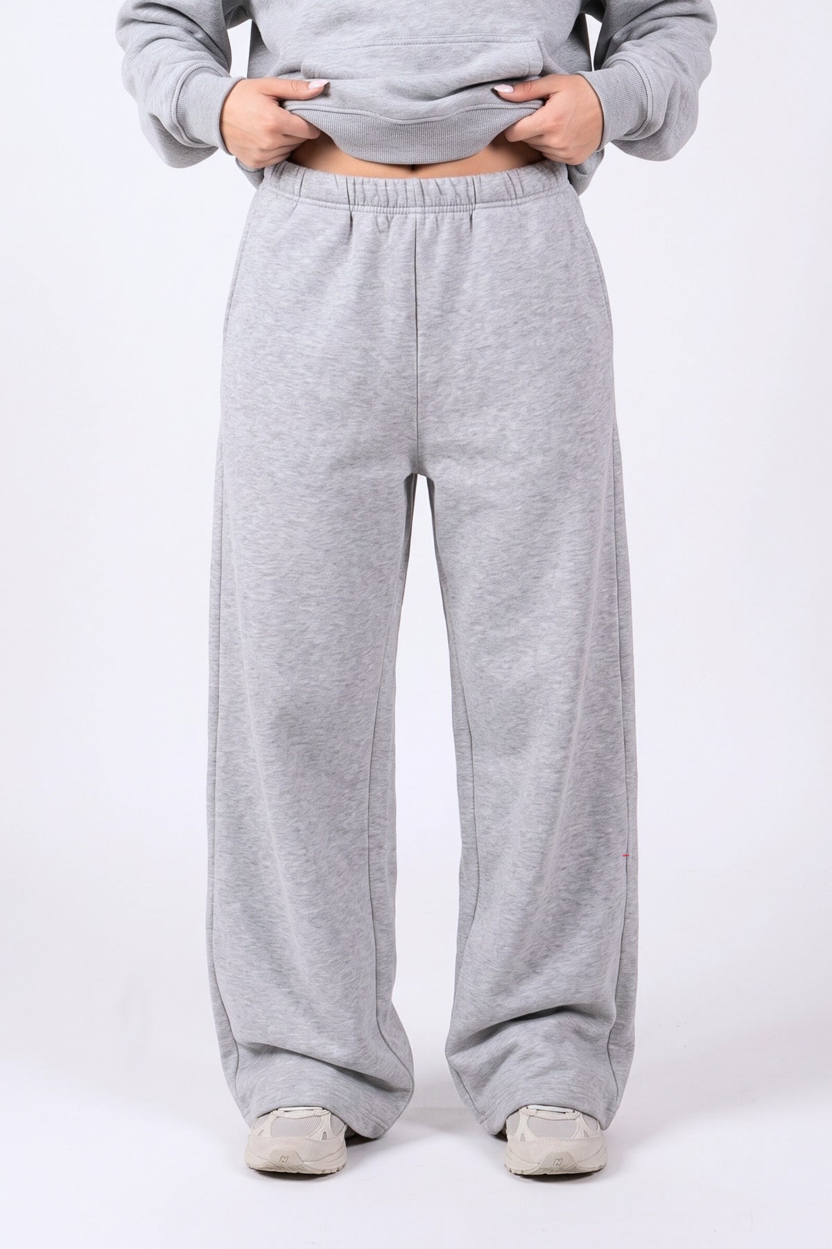 REFINED WIDE LEG SWEAT PANTS