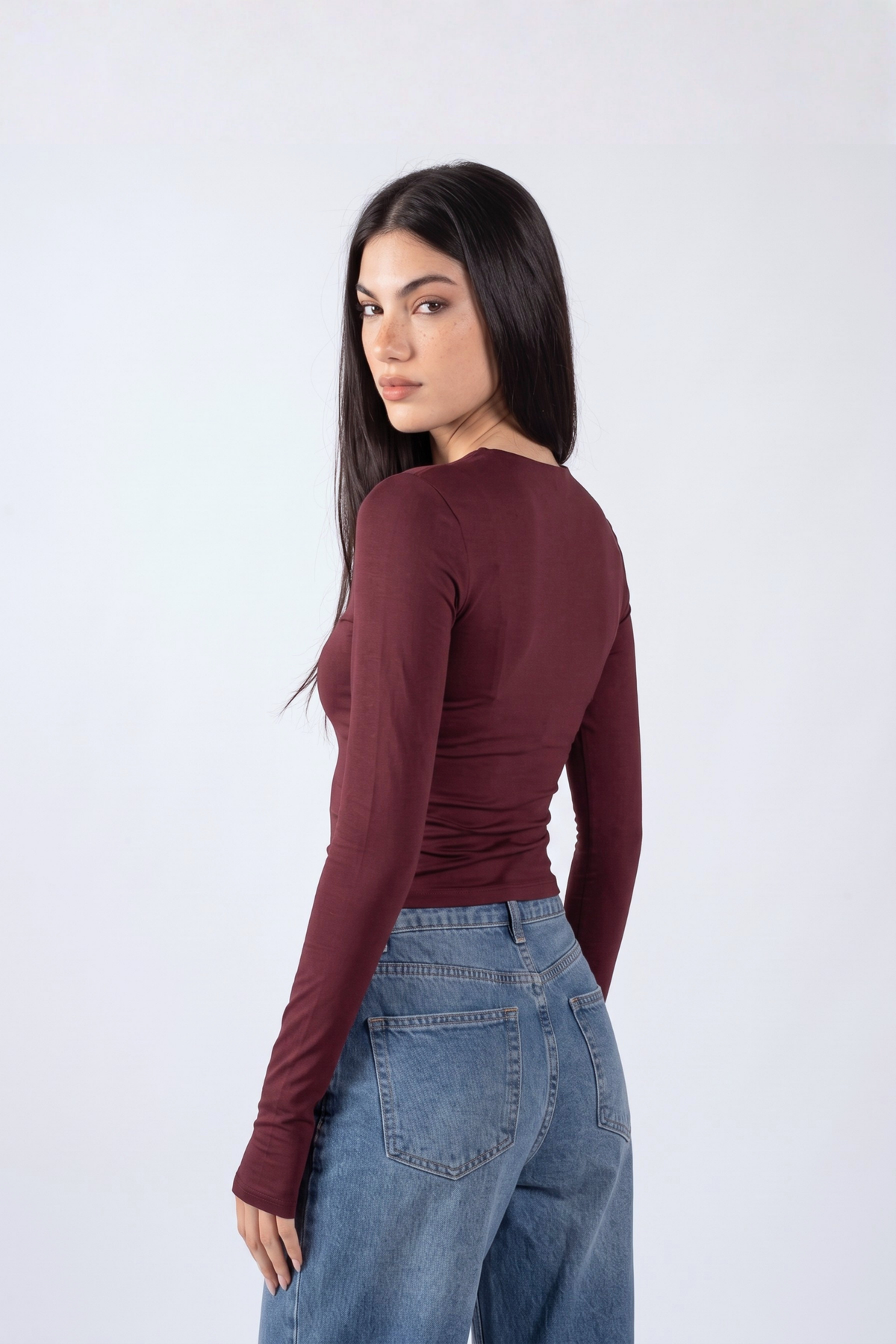 REFINED LONG-SLEEVE FULL ZIPPER