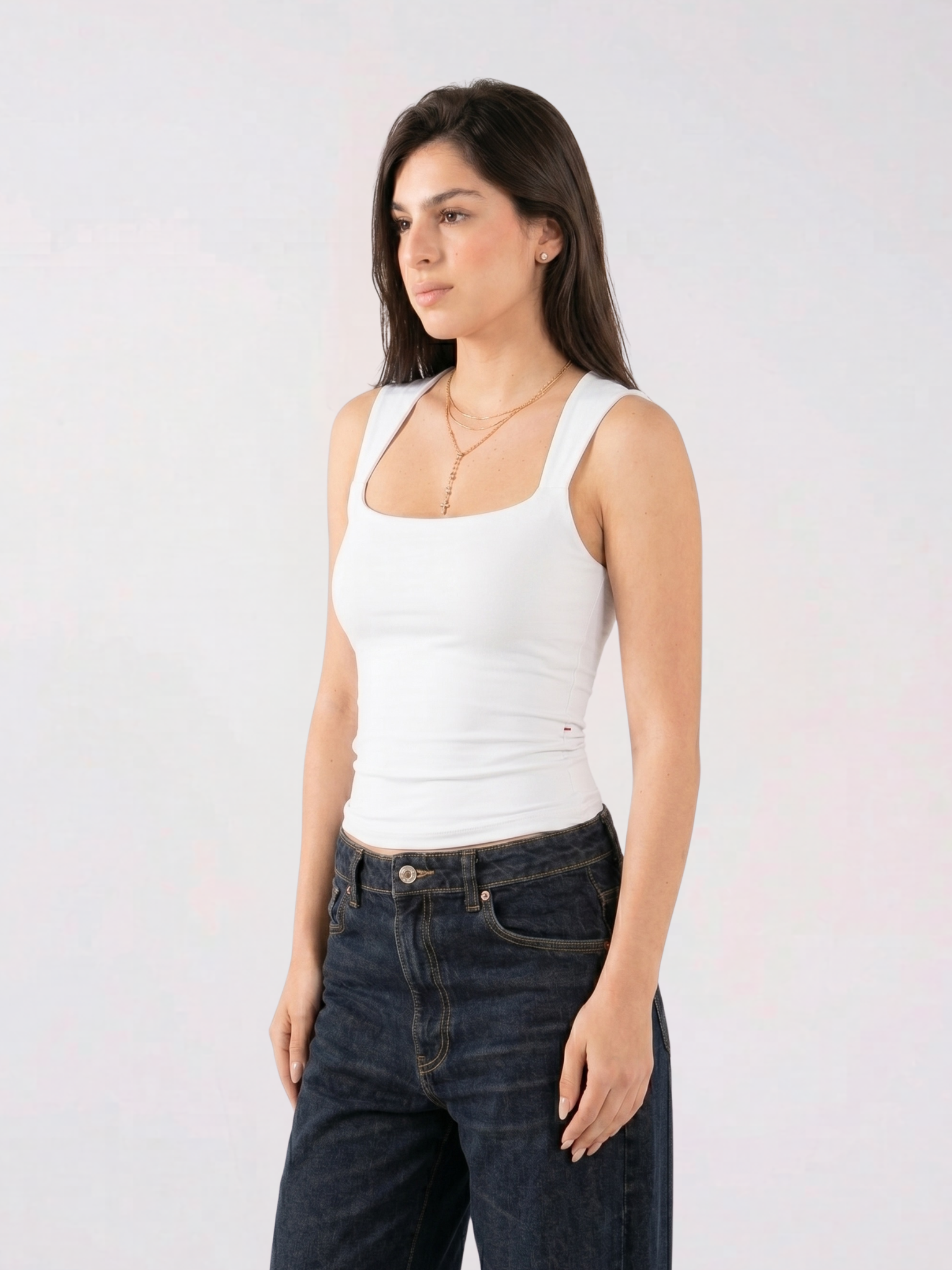 REFINED SQUARE NECK TANK TOP