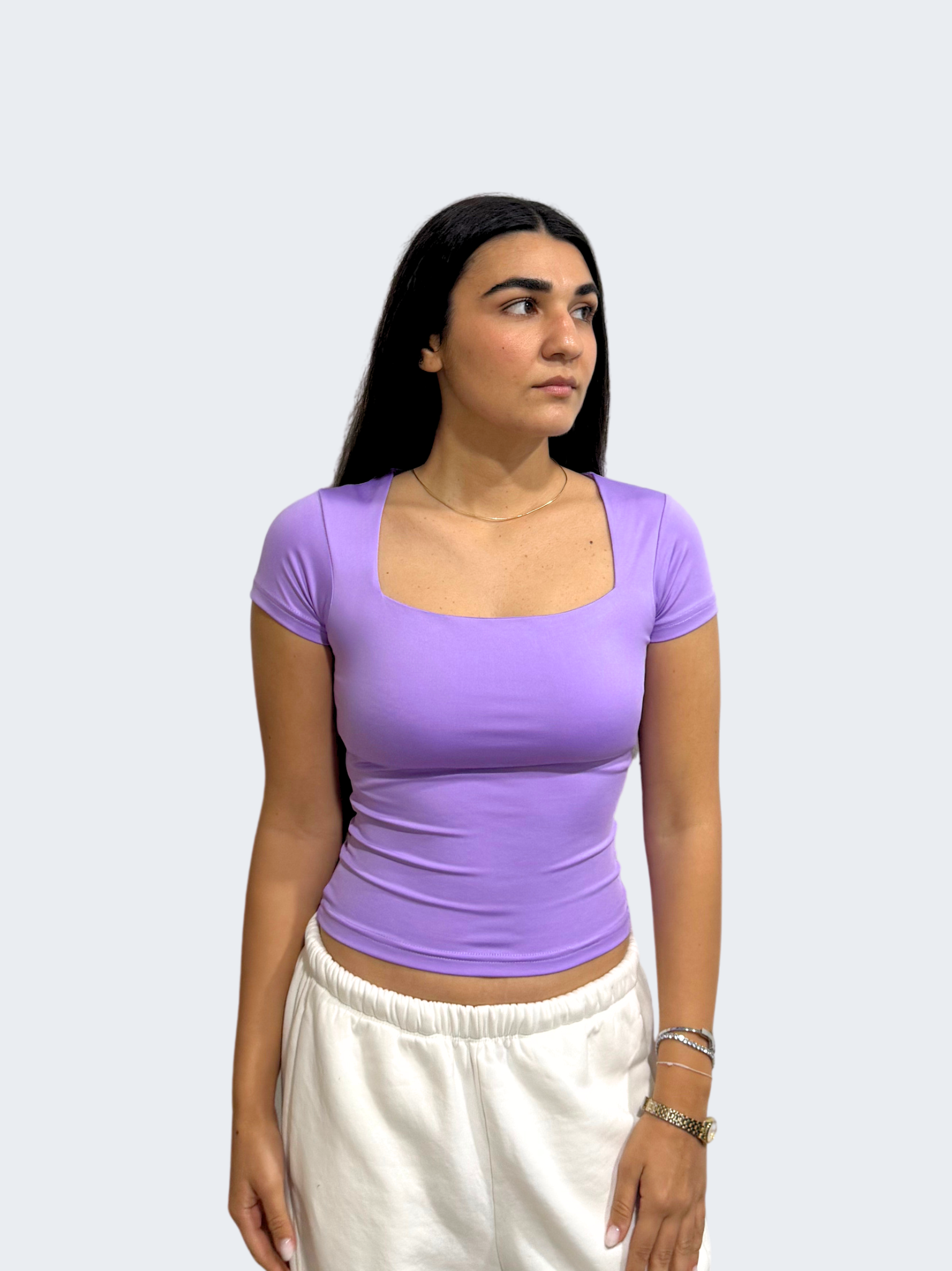SQUARE NECK SHORT SLEEVE (COLORS)