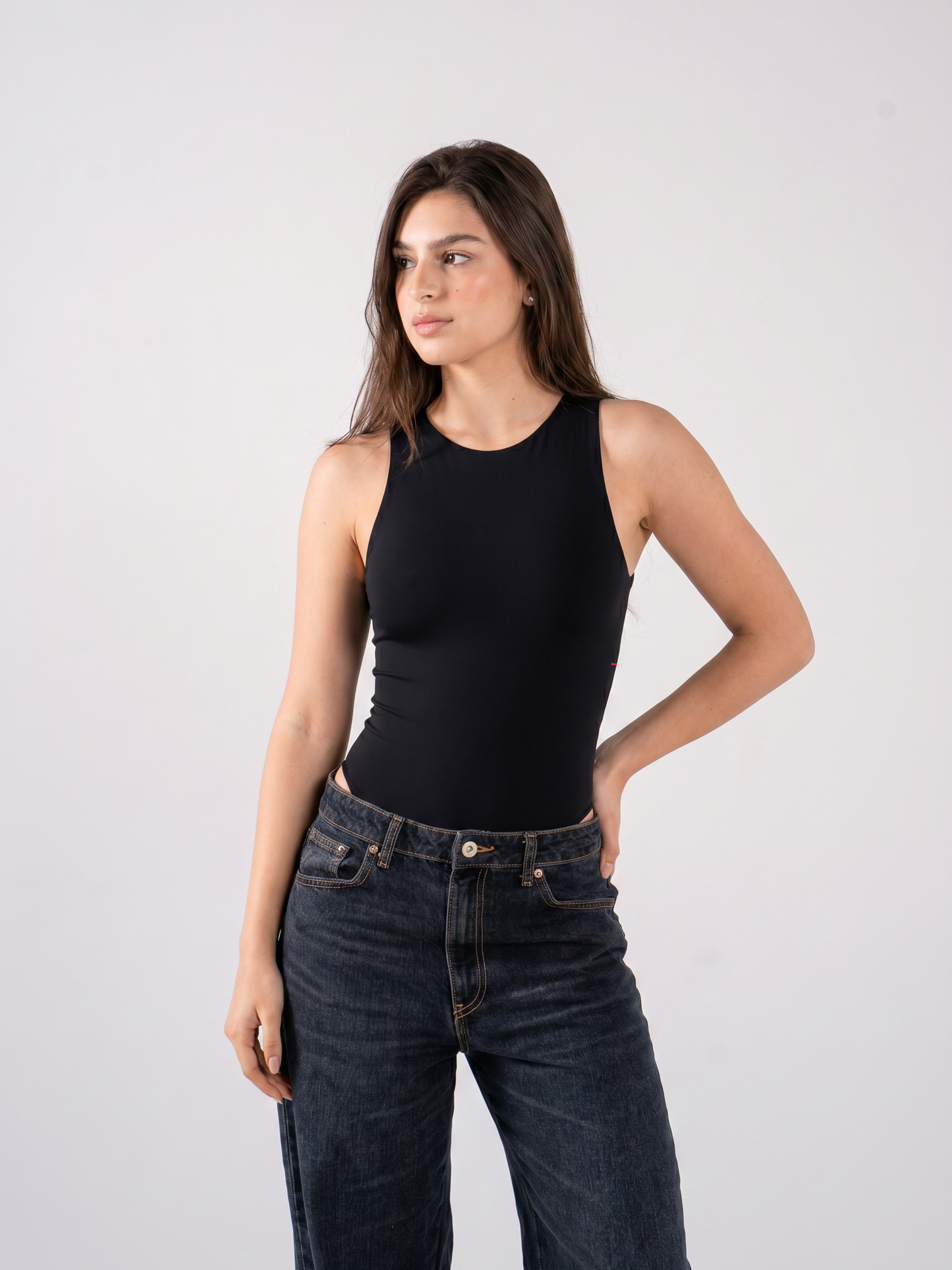 REFINED BODYSUIT ROUND NECK