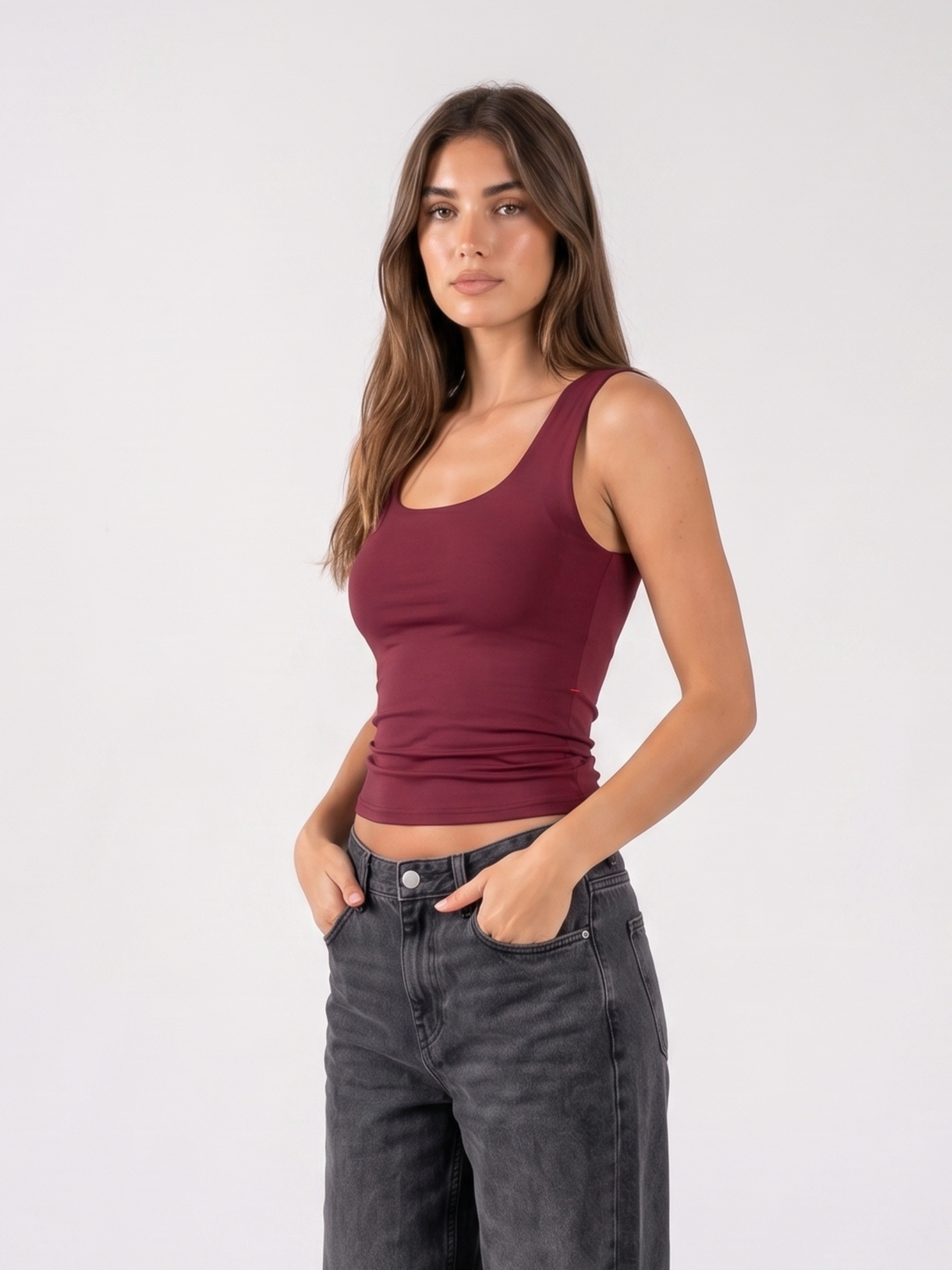 REFINED COTTON TANK-TOP