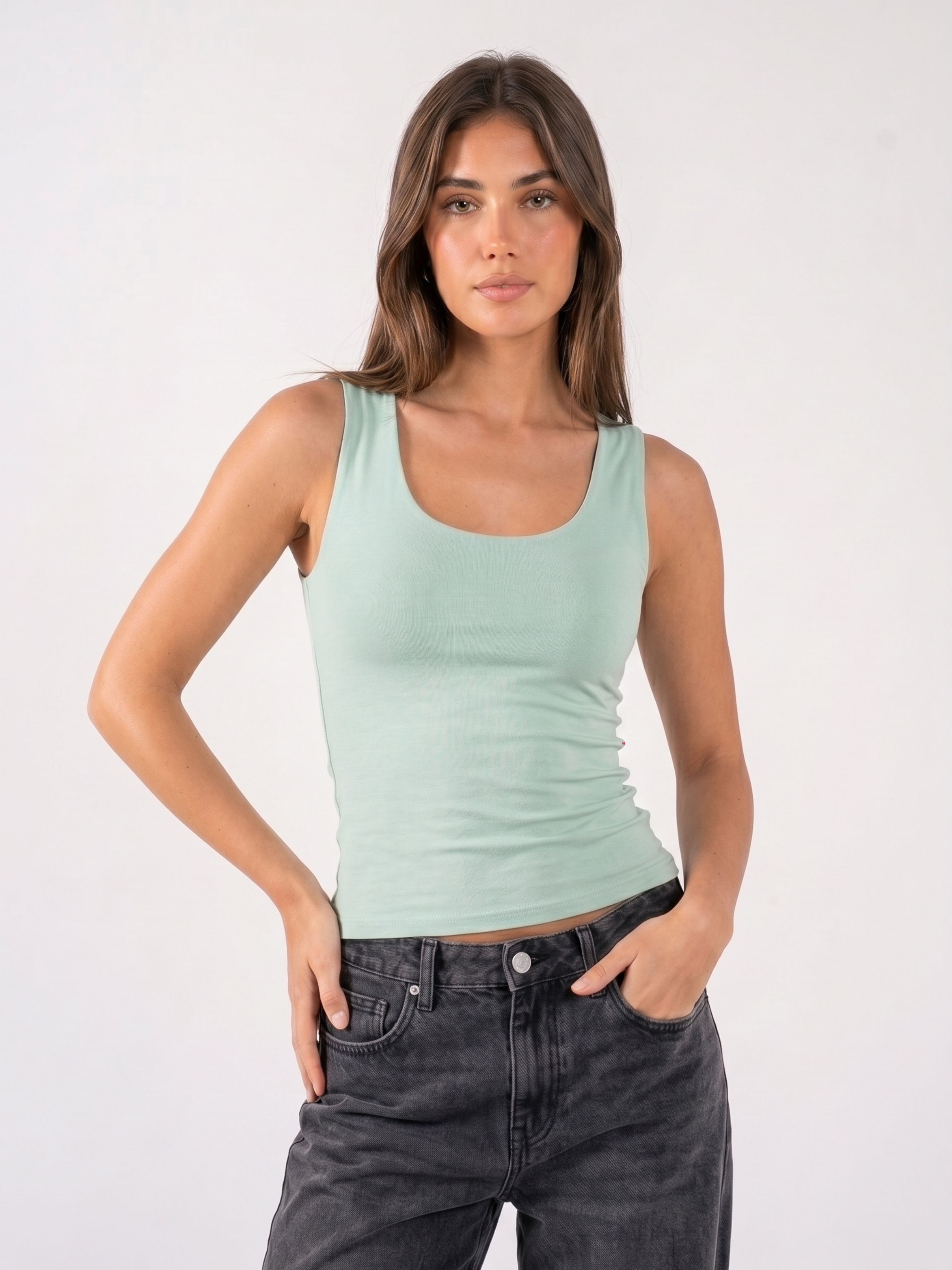 REFINED COTTON TANK-TOP