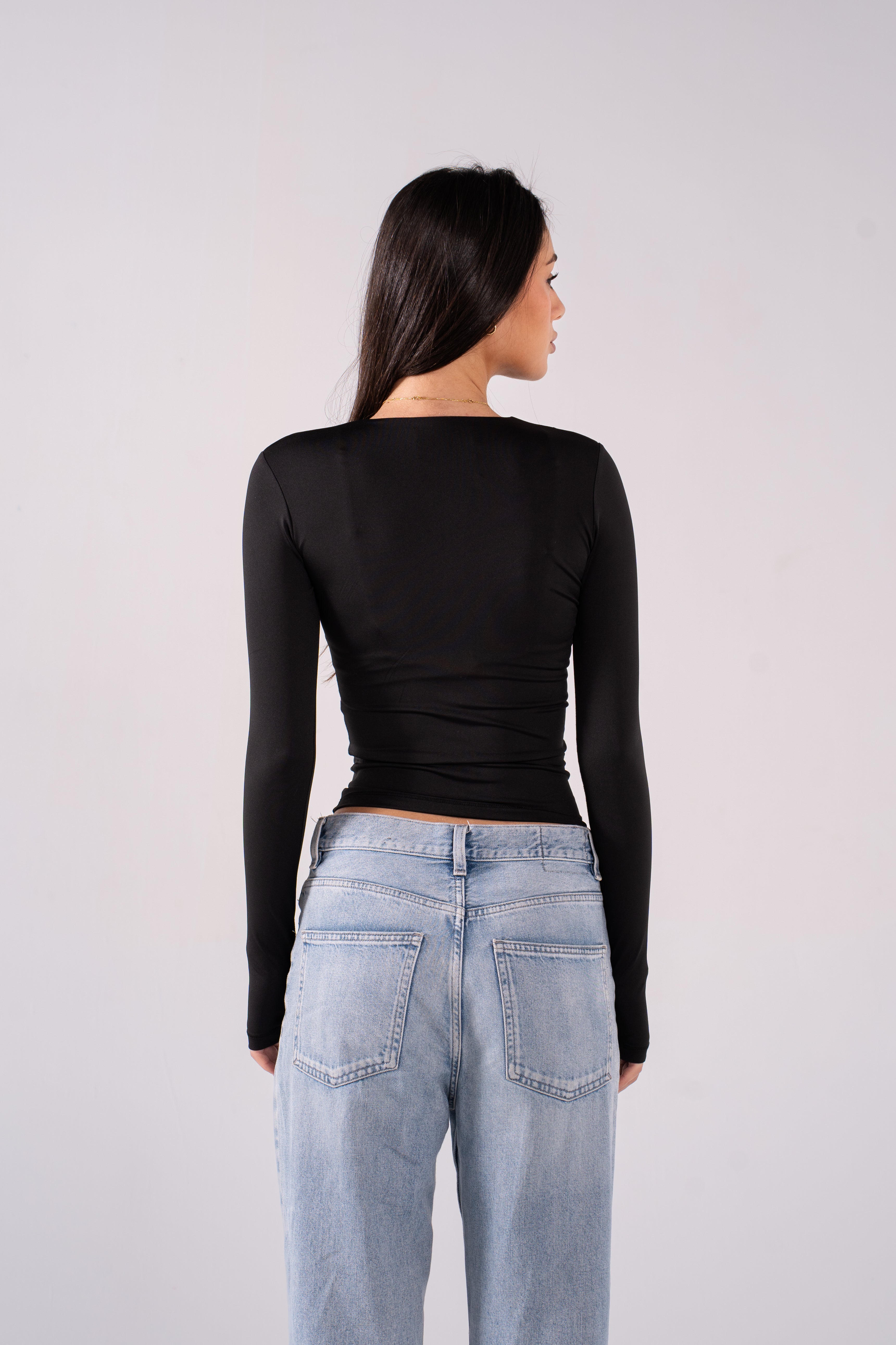 REFINED LONG-SLEEVE FULL ZIPPER