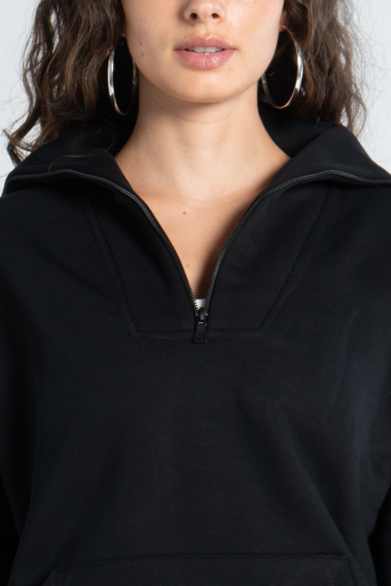 (EXTRA) HIGH NECK ZIPPER  SWEAT SHIRT