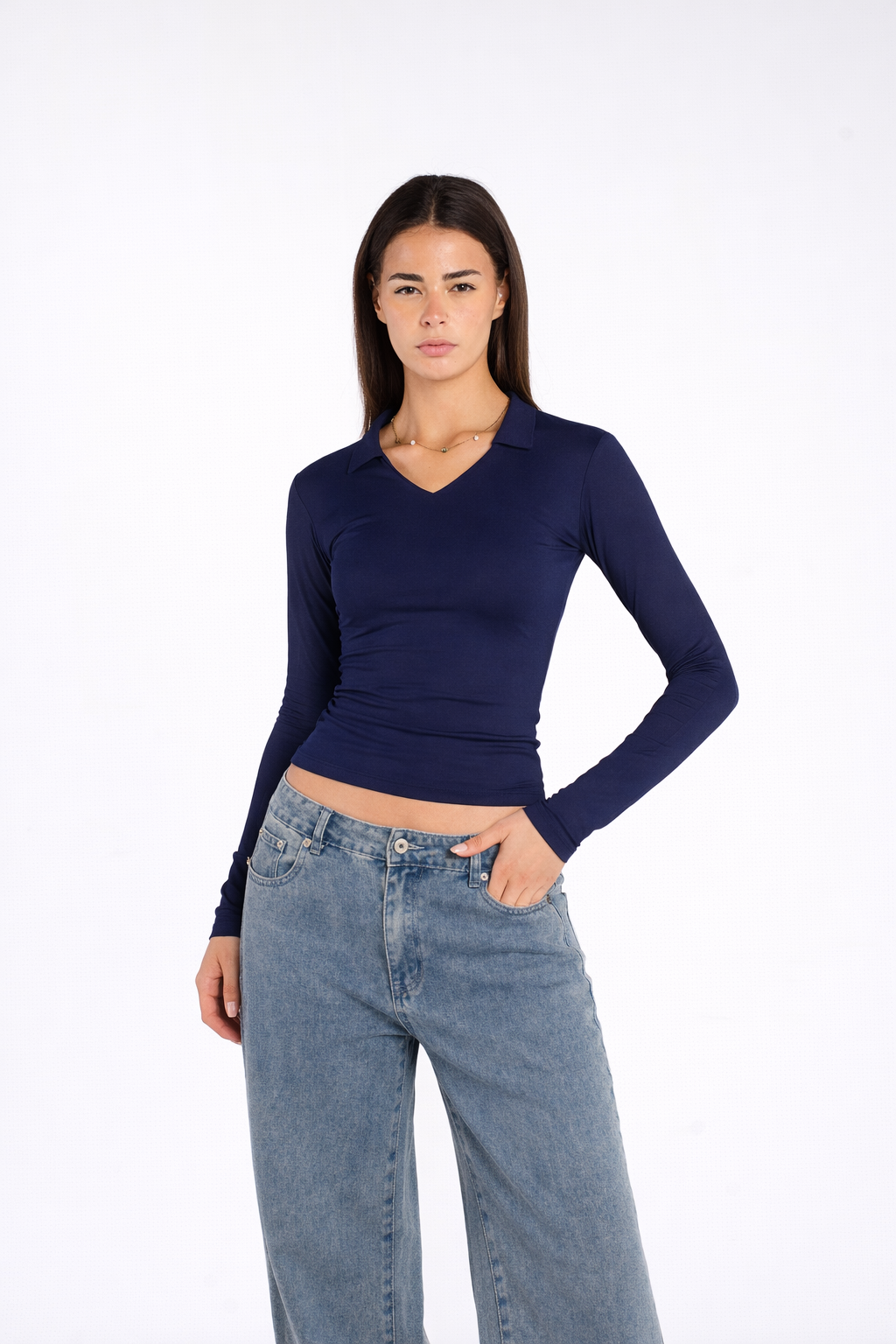 V POLO LONG SLEEVE