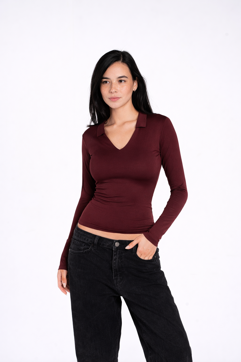 V POLO LONG SLEEVE