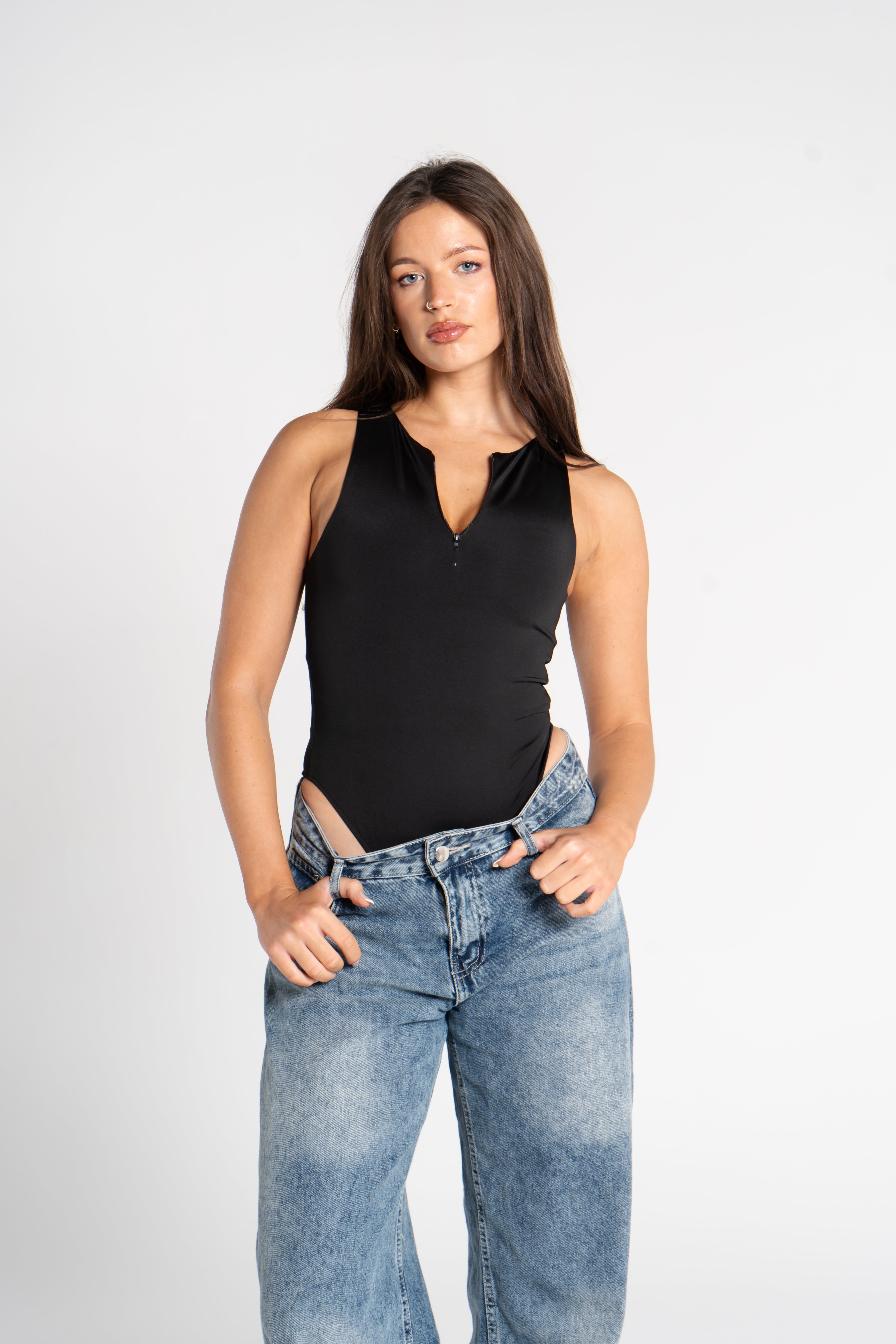 ZIPPER BODYSUIT
