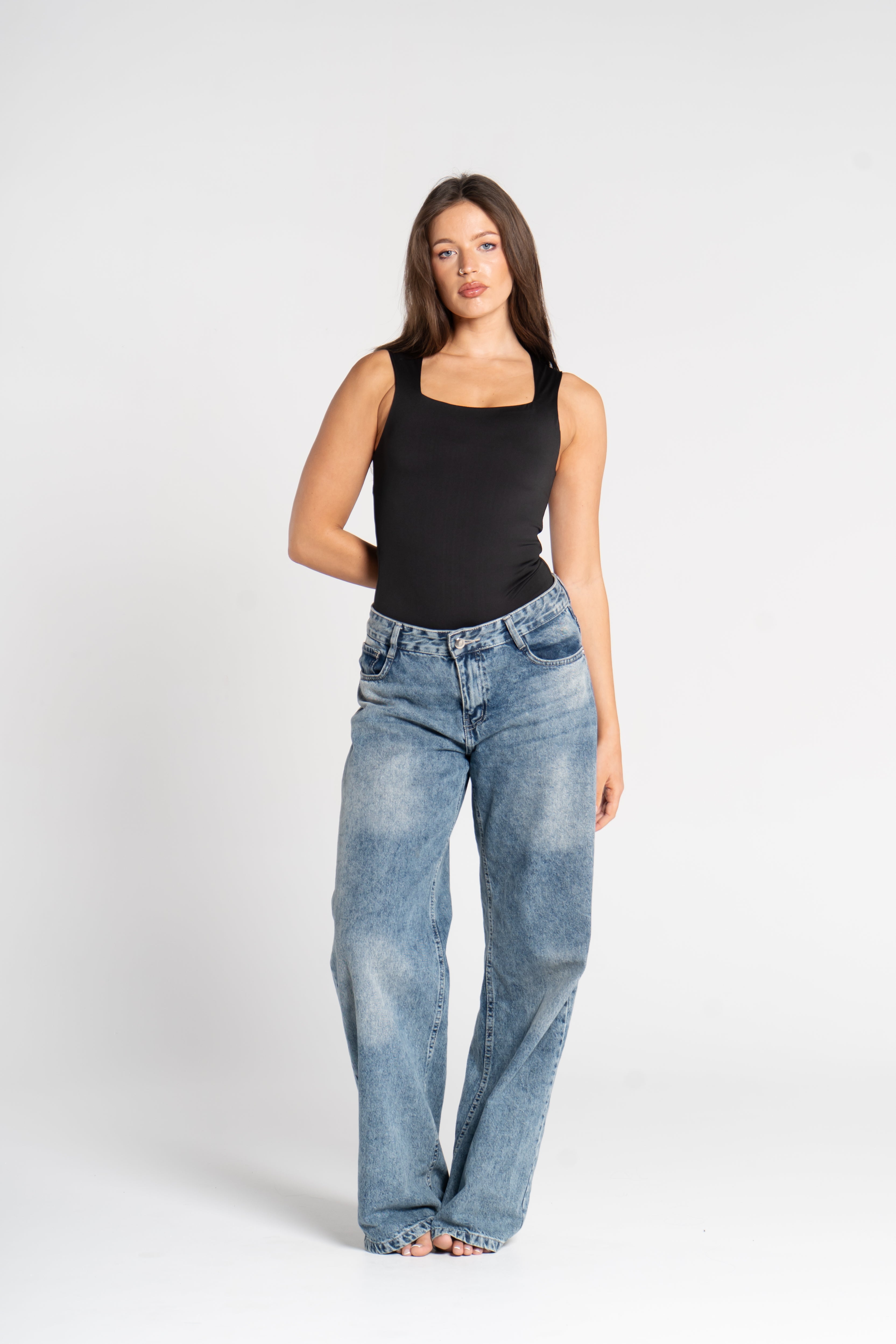 SQUARE NECK BODYSUIT
