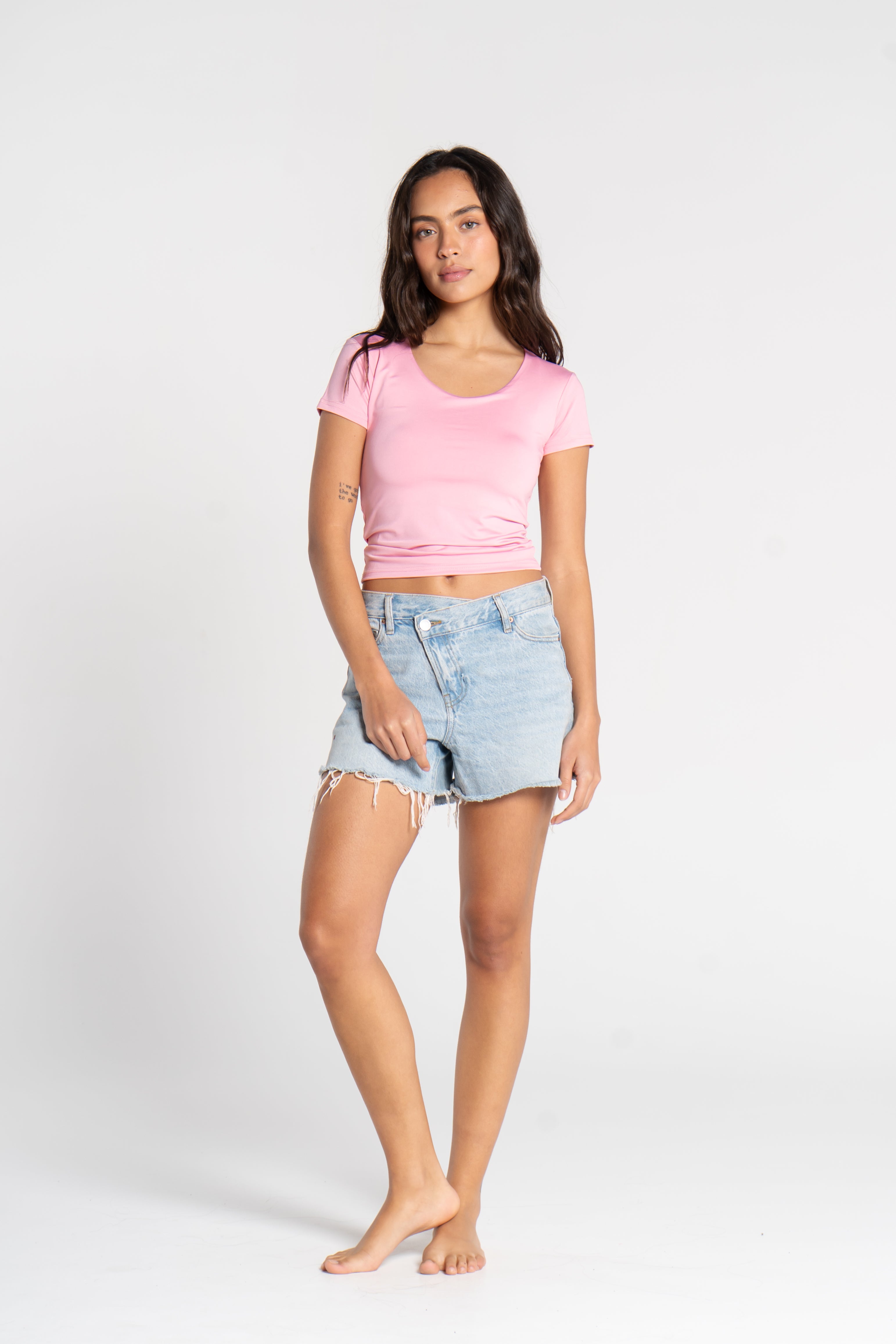 WIDE NECK SHORT SLEEVE            ( COLORS )