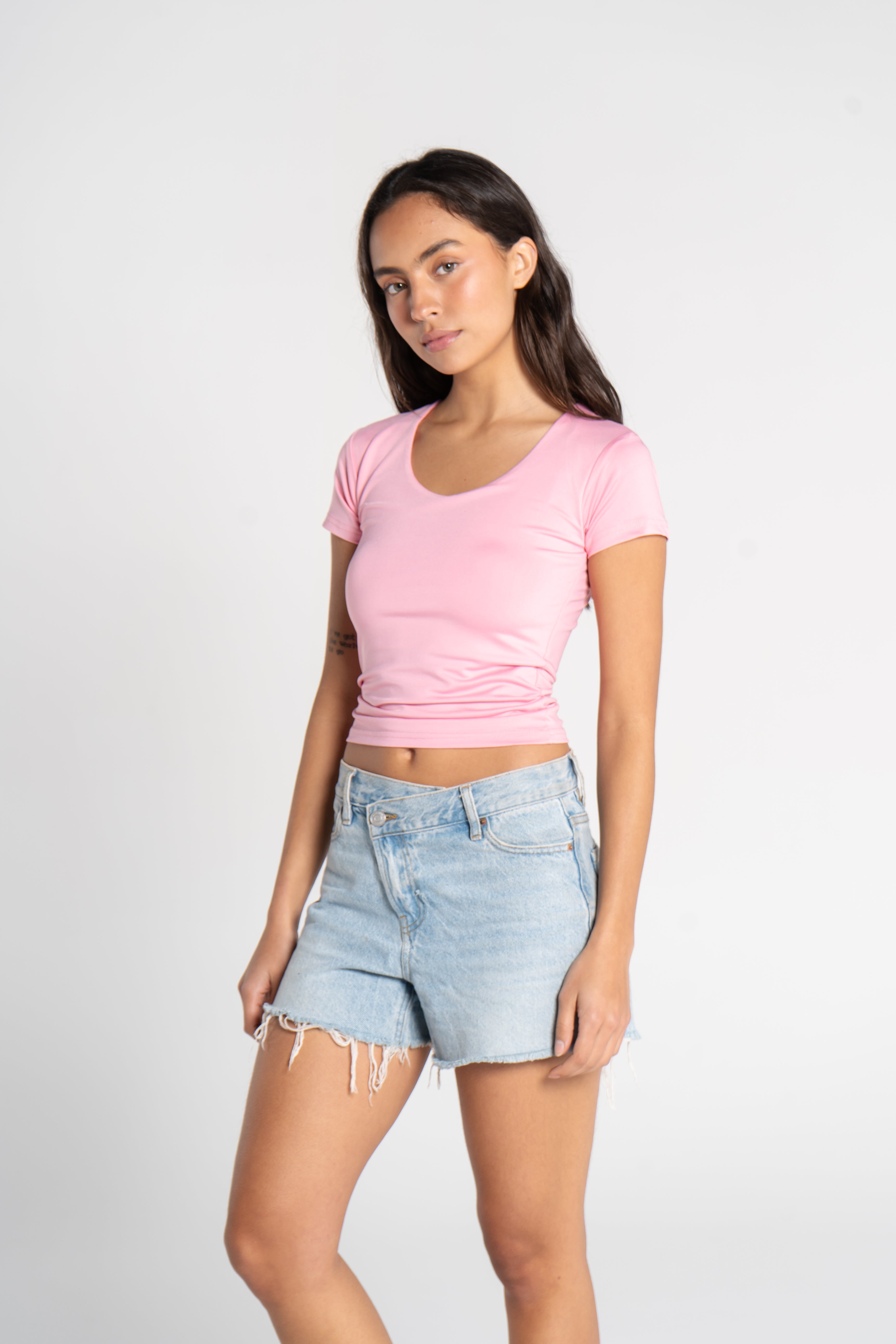WIDE NECK SHORT SLEEVE            ( COLORS )