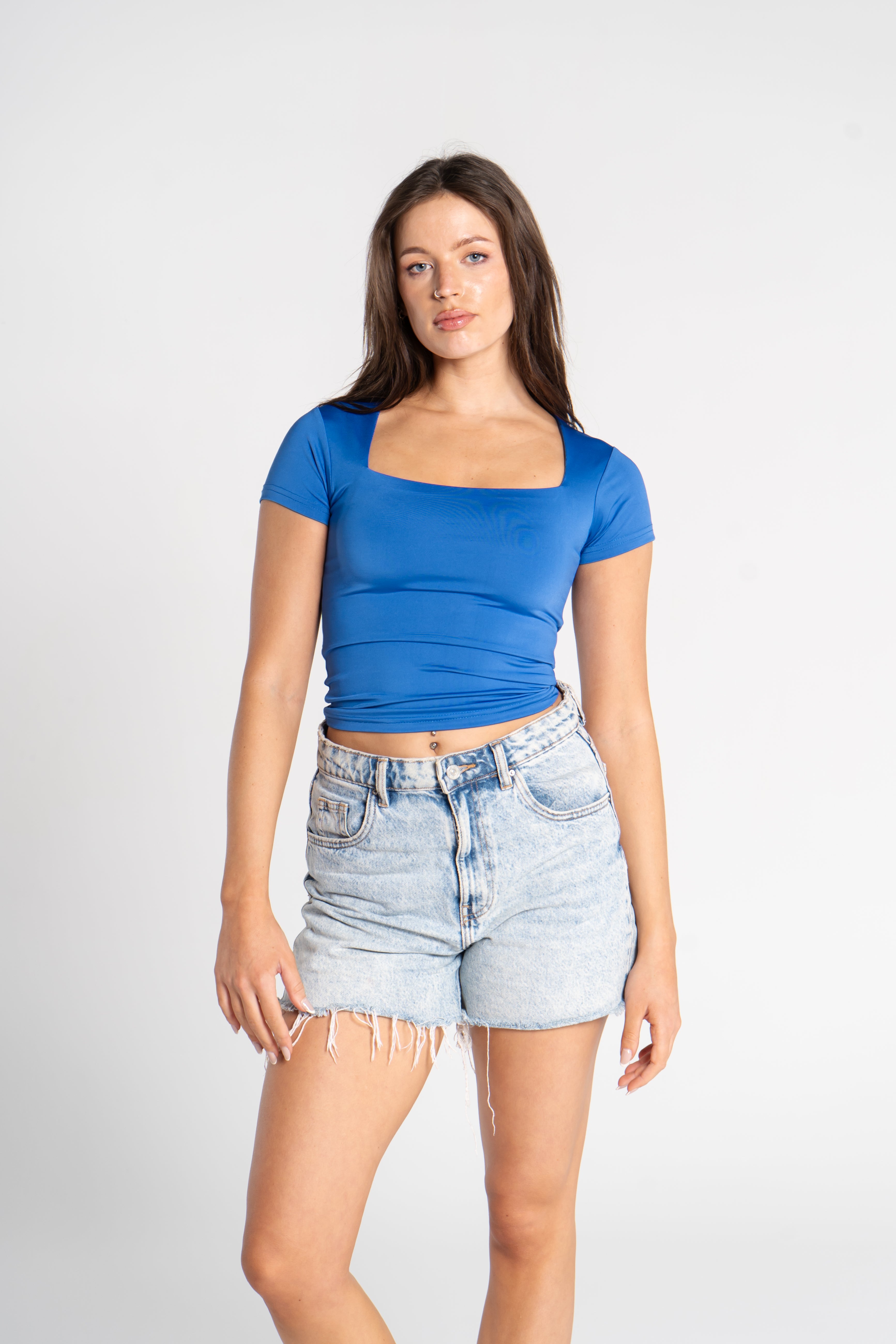 SQUARE NECK SHORT SLEEVE (COLORS)