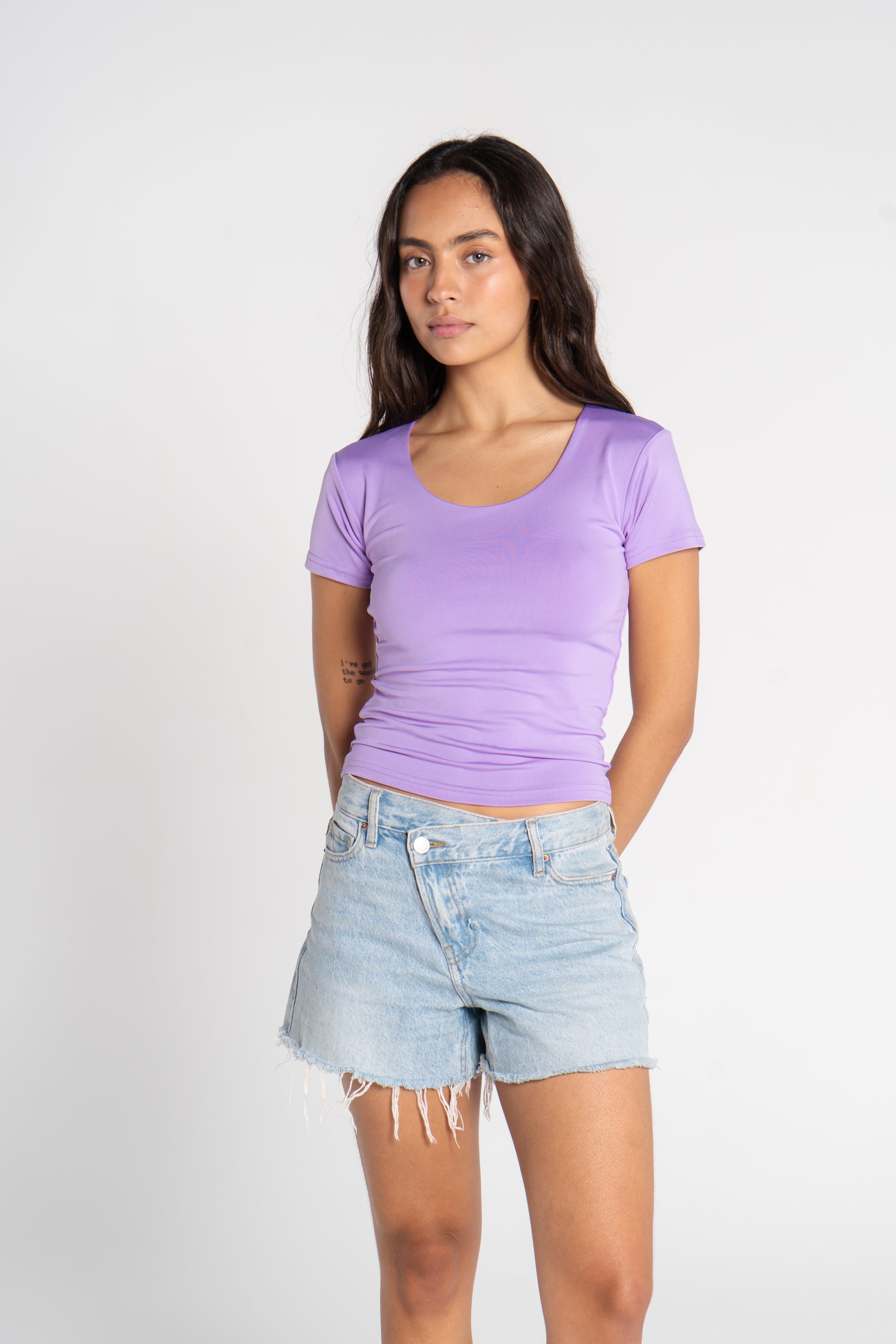 WIDE NECK SHORT SLEEVE            ( COLORS )