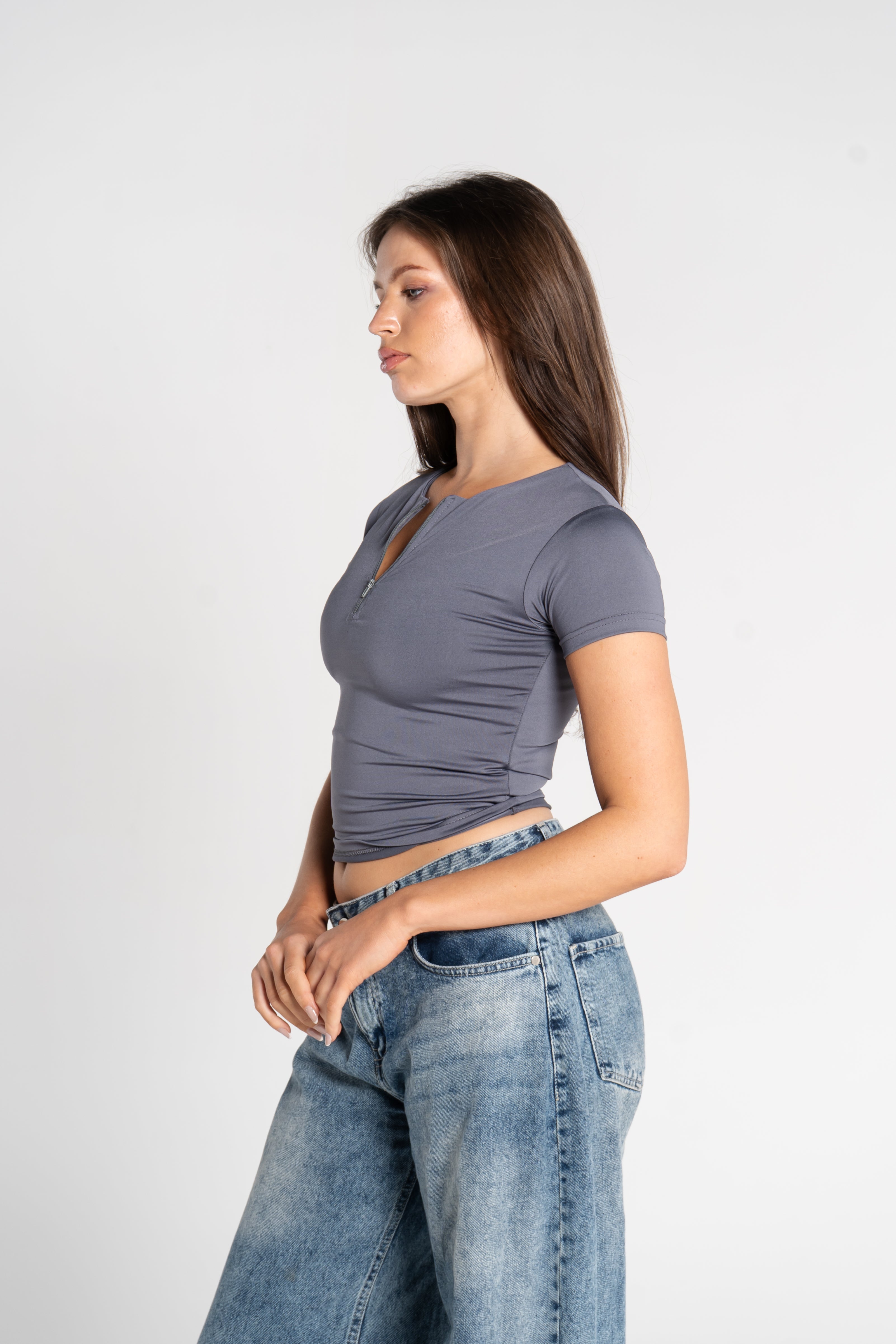 ZIPPER SHORT SLEEVE
