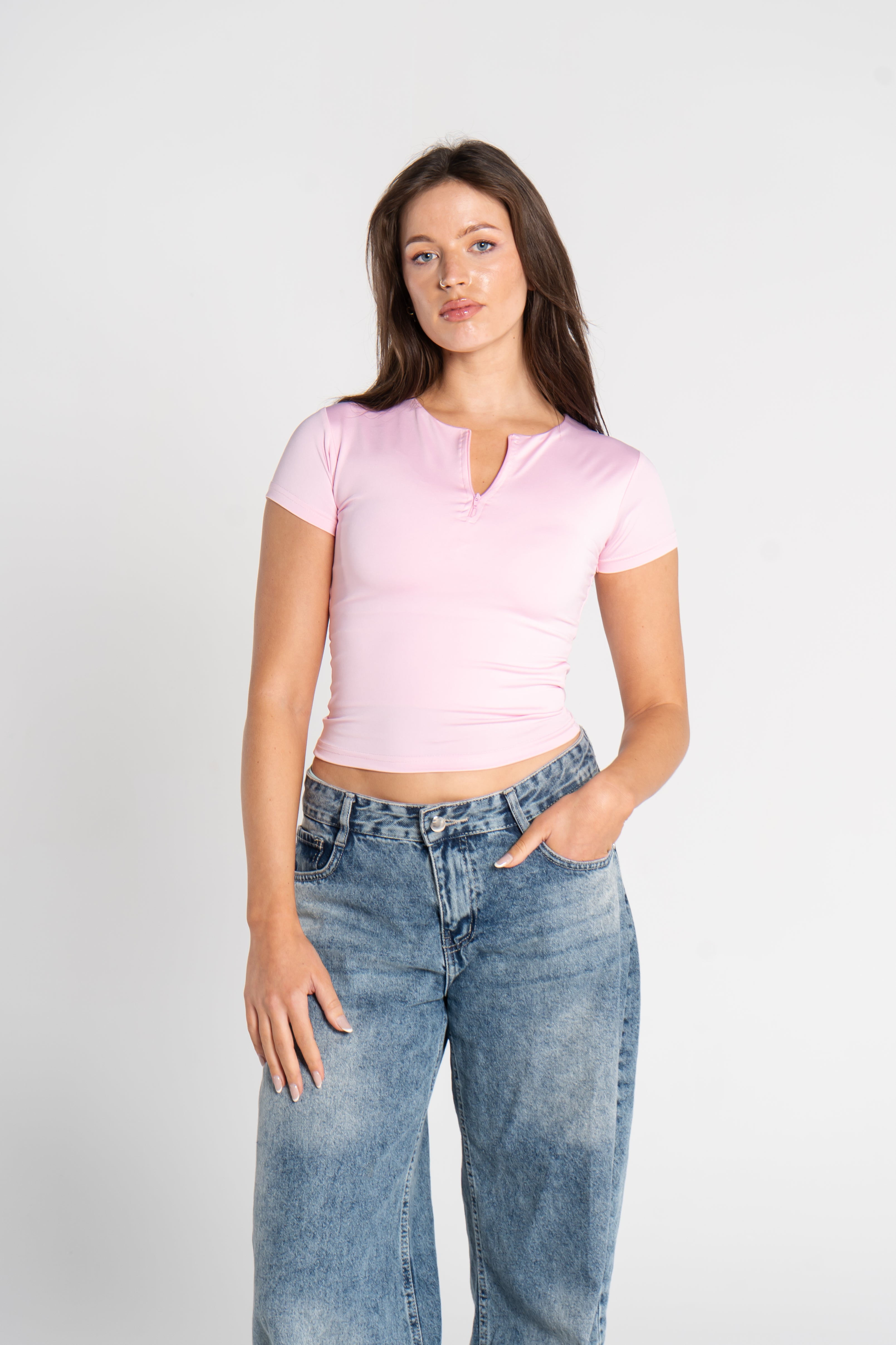 ZIPPER SHORT SLEEVE