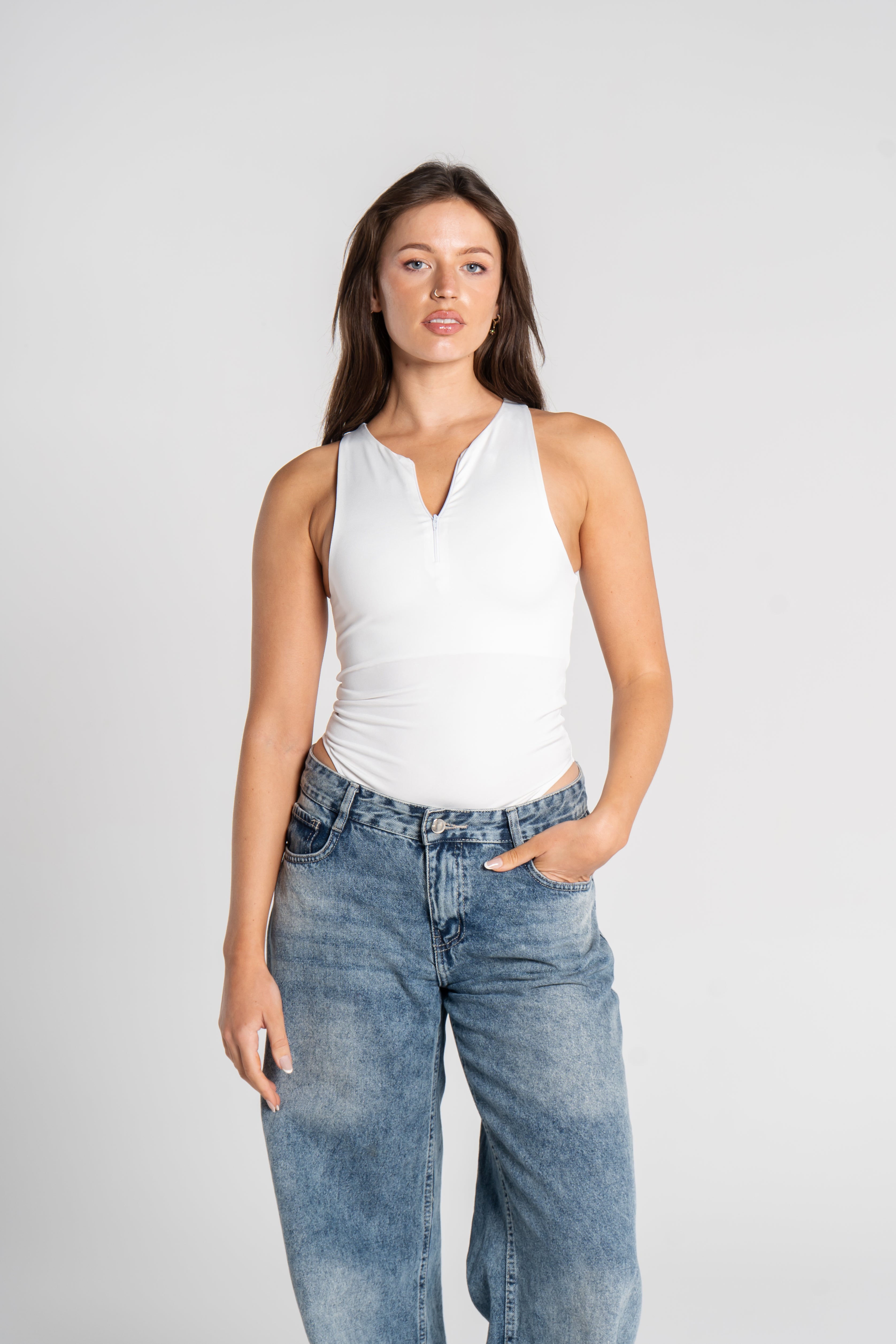 ZIPPER BODYSUIT