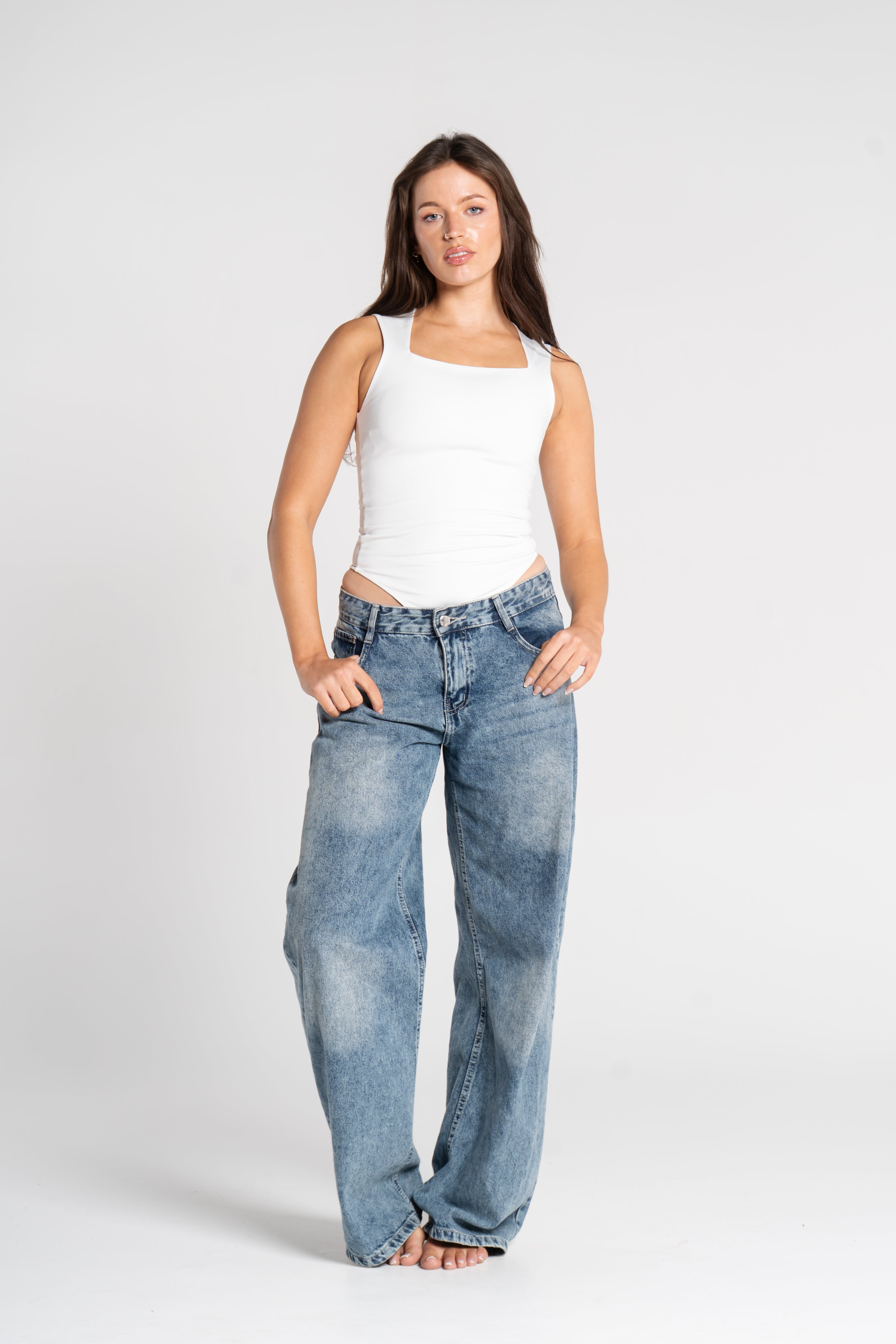 SQUARE NECK BODYSUIT