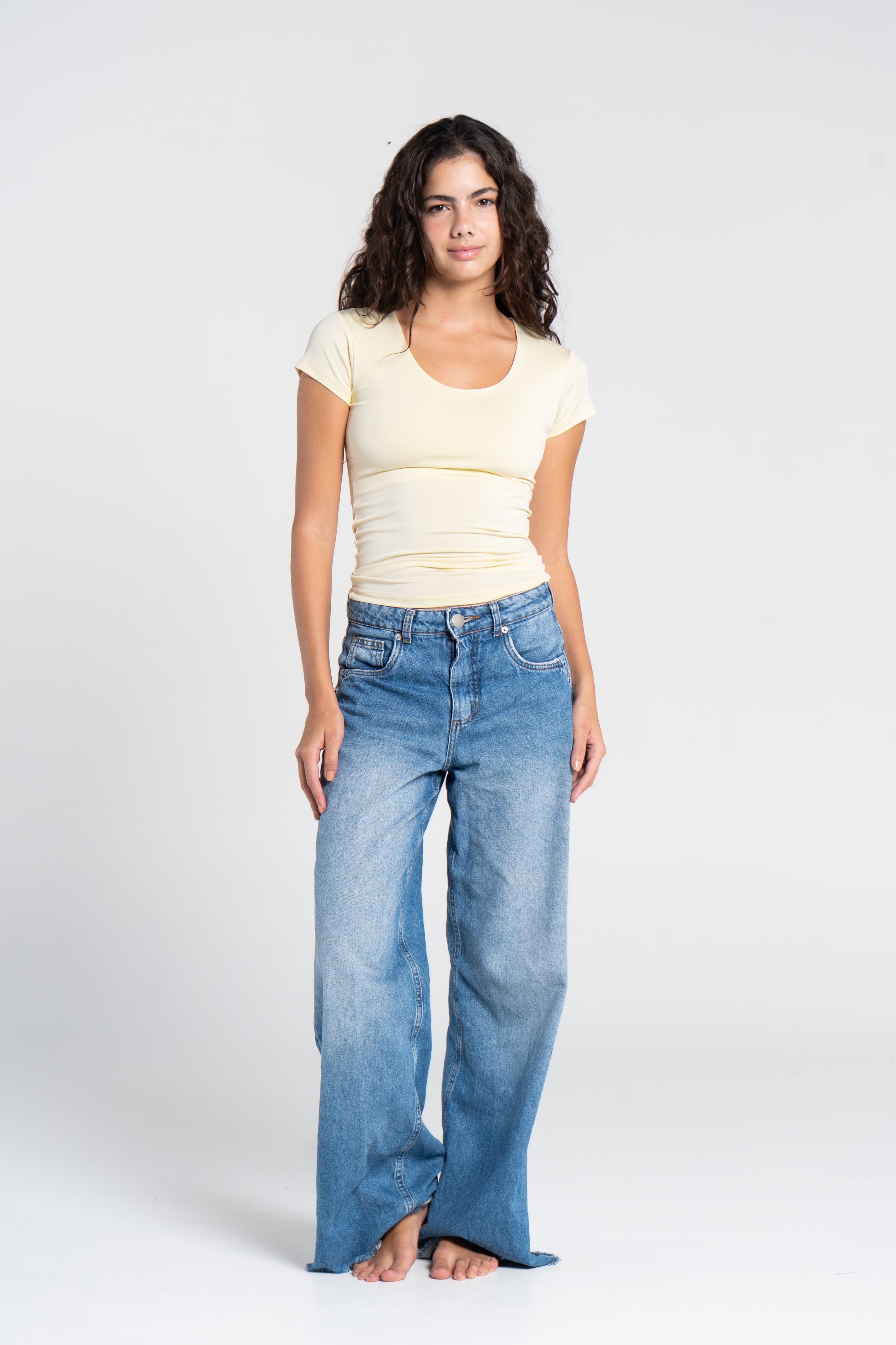 WIDE NECK SHORT SLEEVE            ( COLORS )