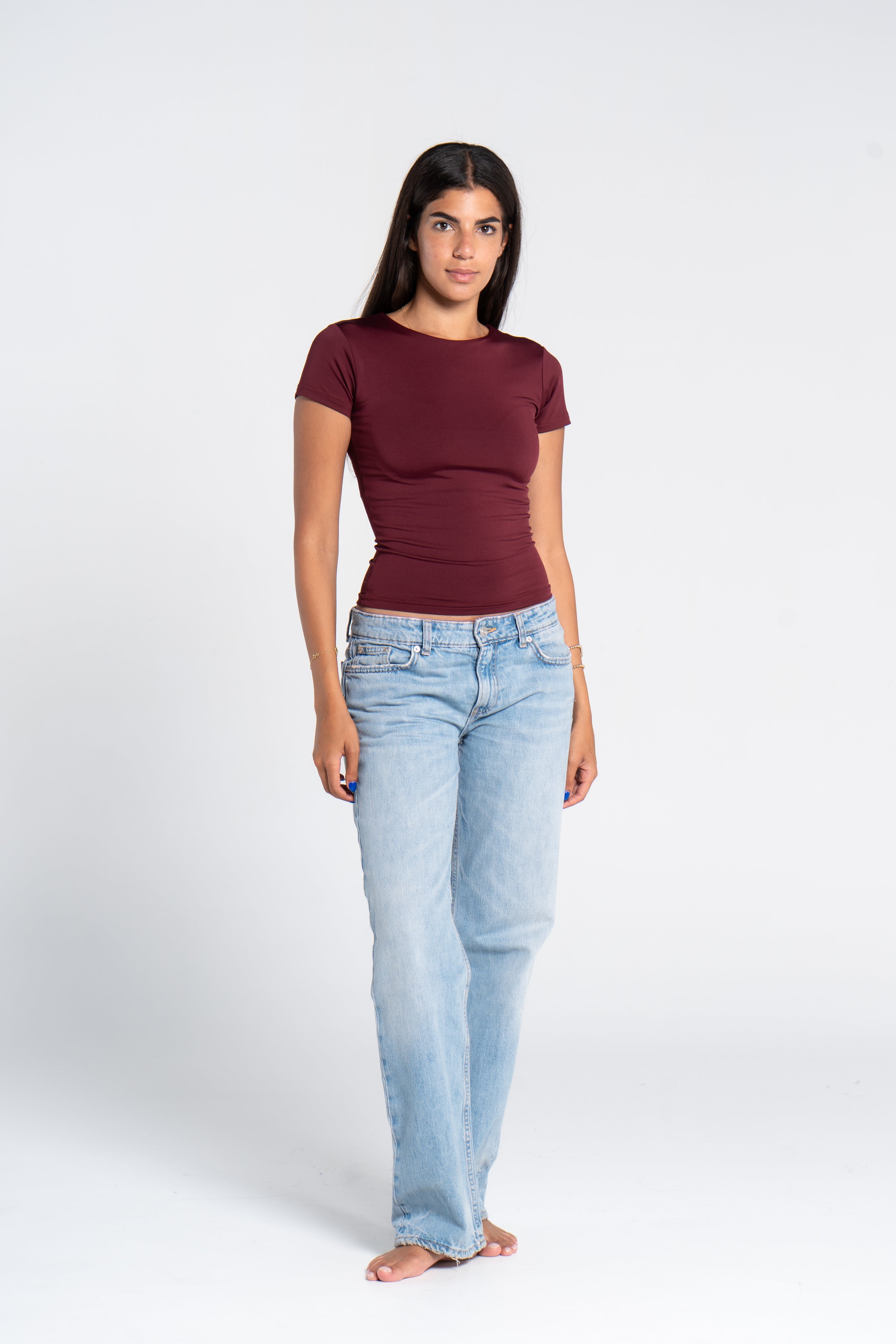 ROUND NECK SHORT SLEEVE        ( COLORS )