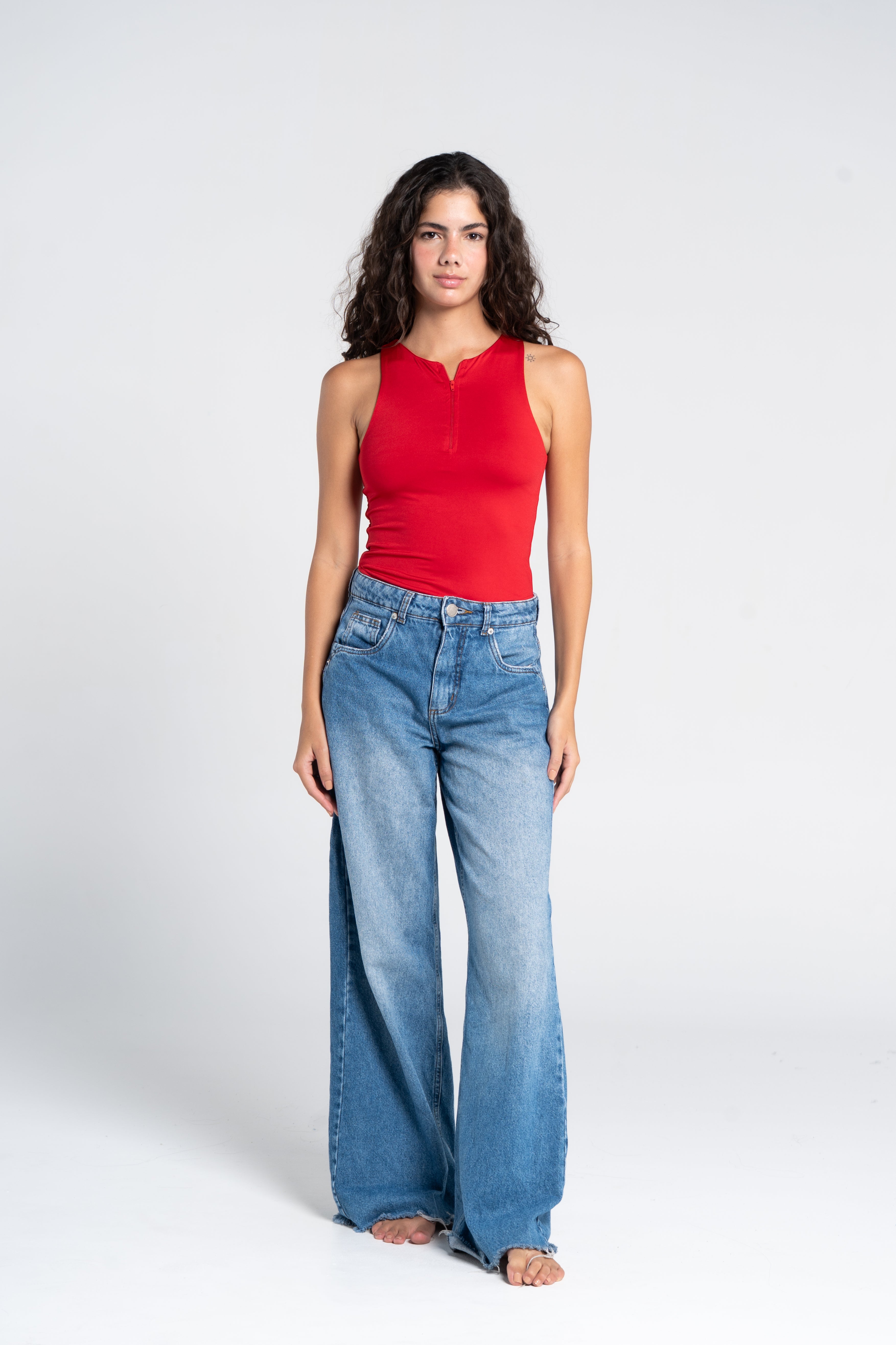 ZIPPER BODYSUIT