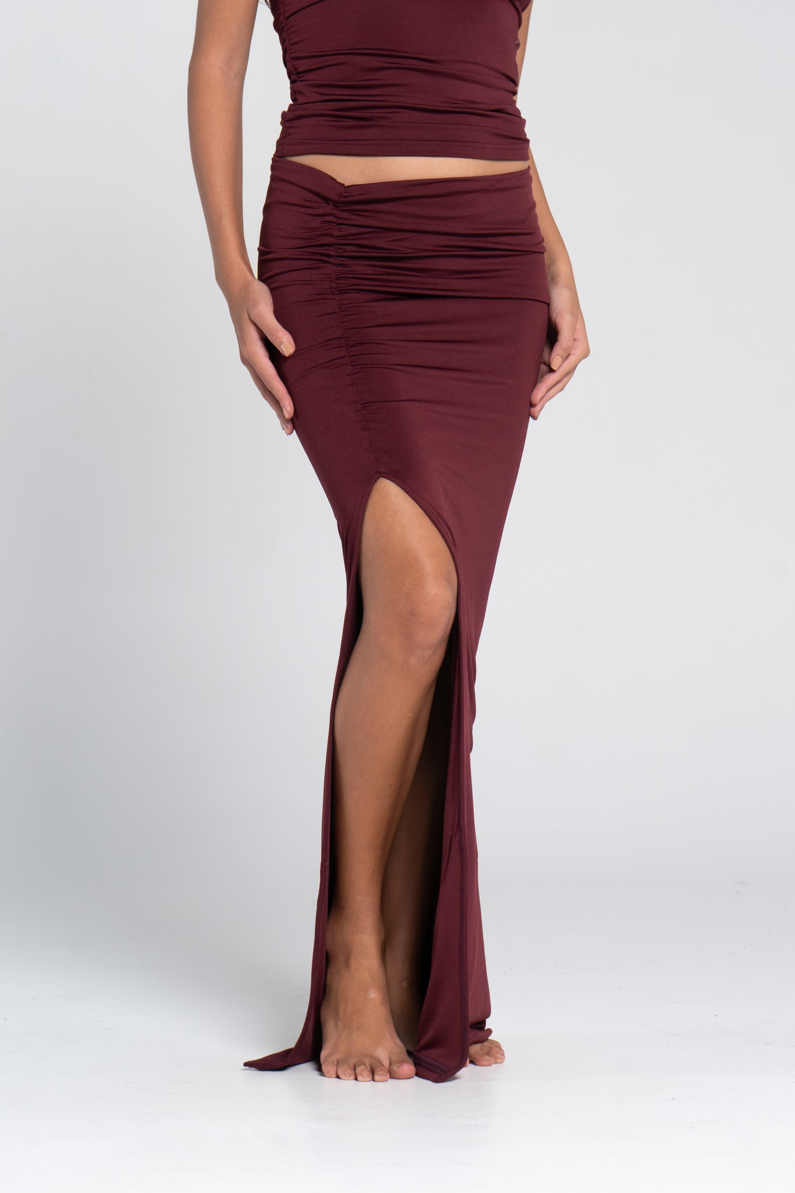 RUCHED SKIRT