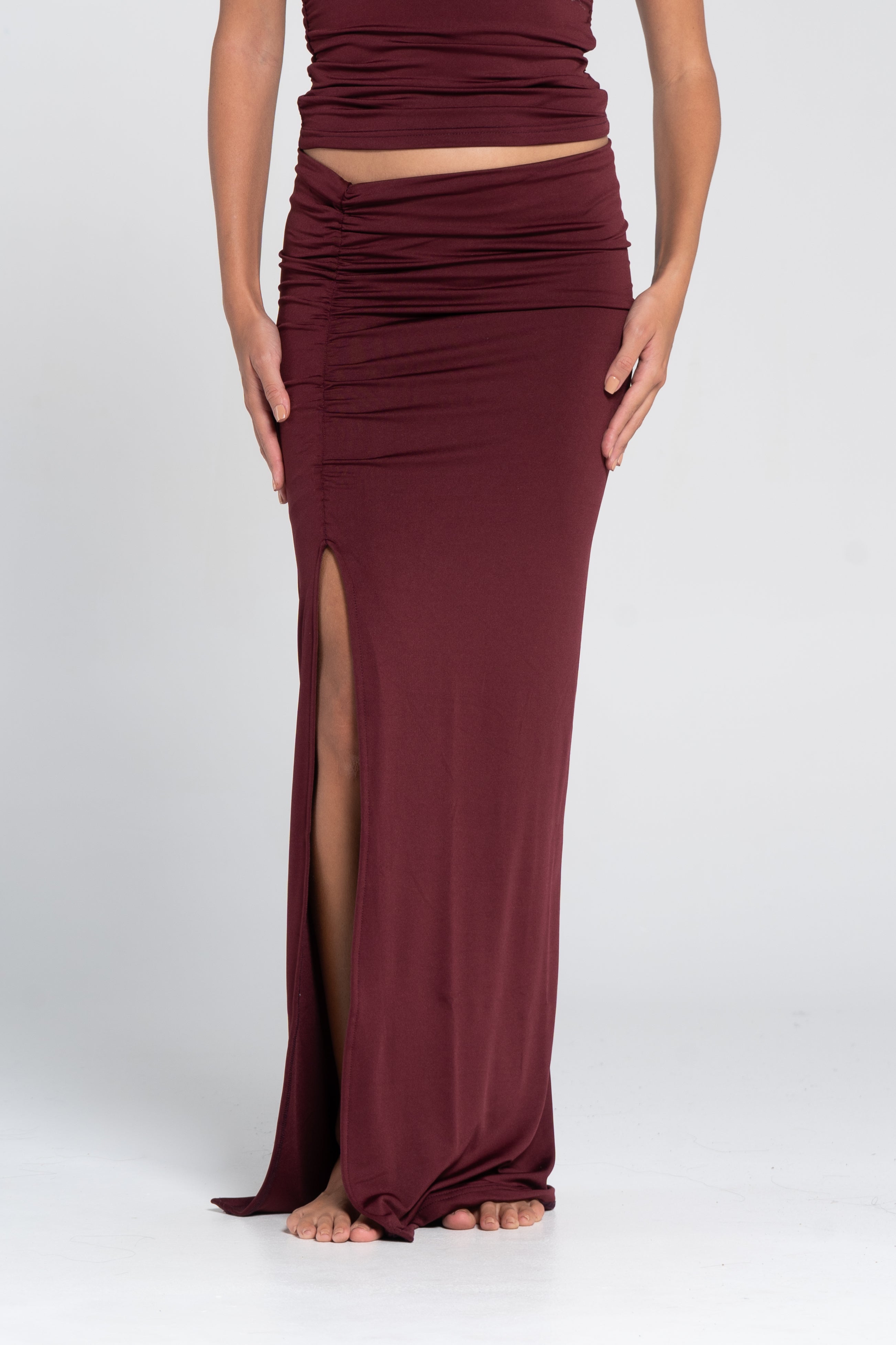 RUCHED SKIRT