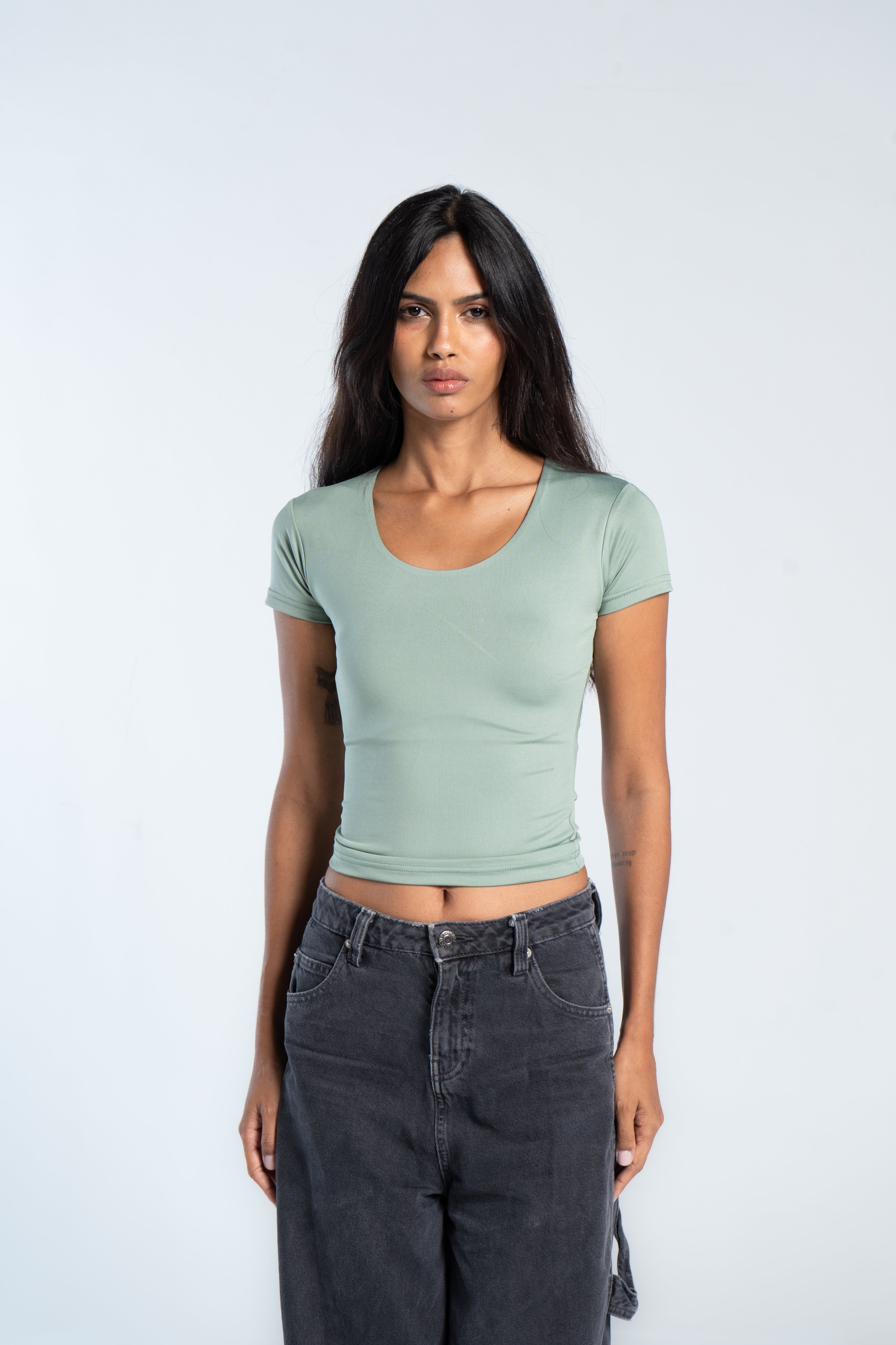 WIDE NECK SHORT SLEEVE            ( COLORS )