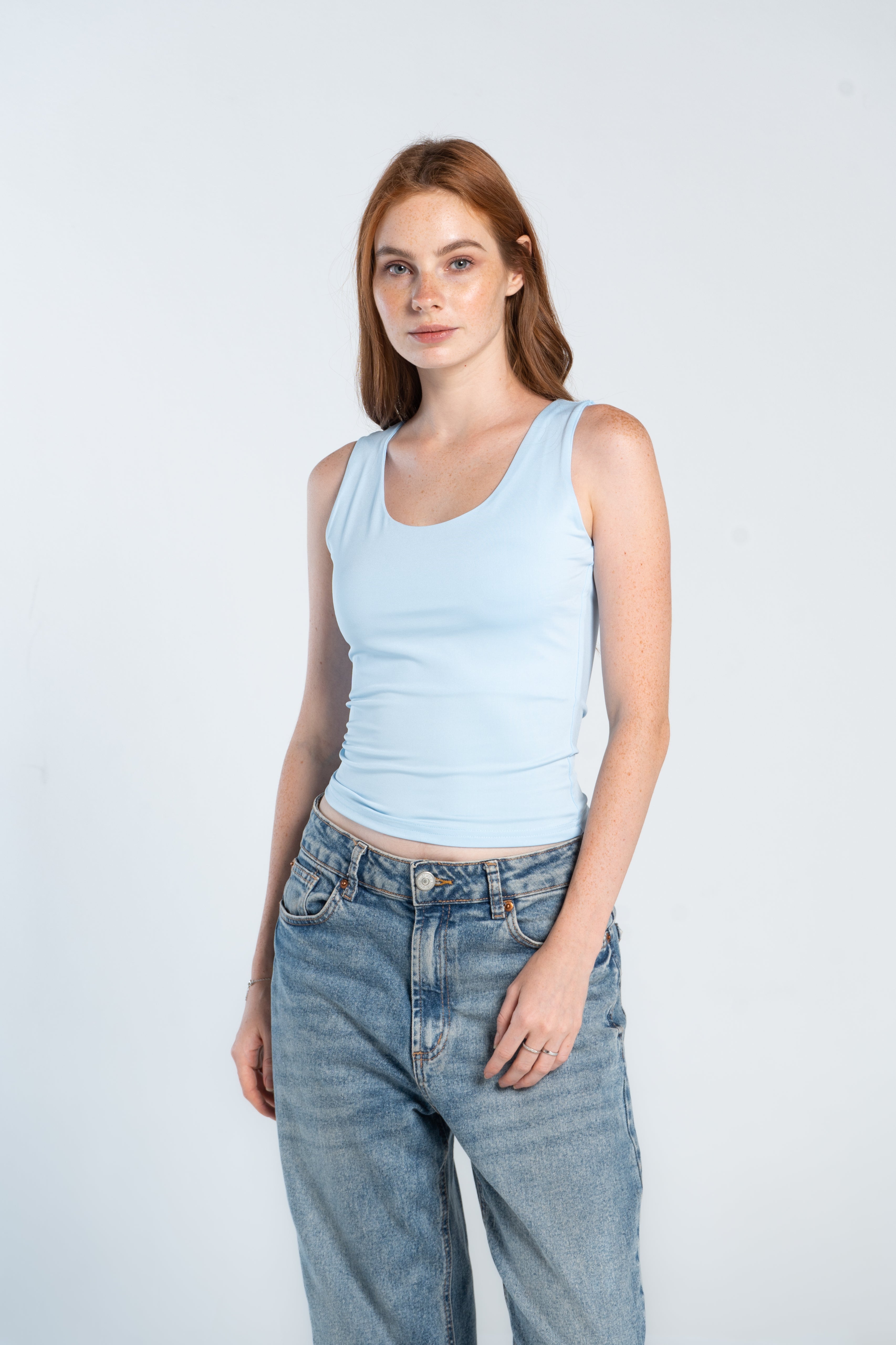 TANK TOP WIDE NECK ( COLORS )