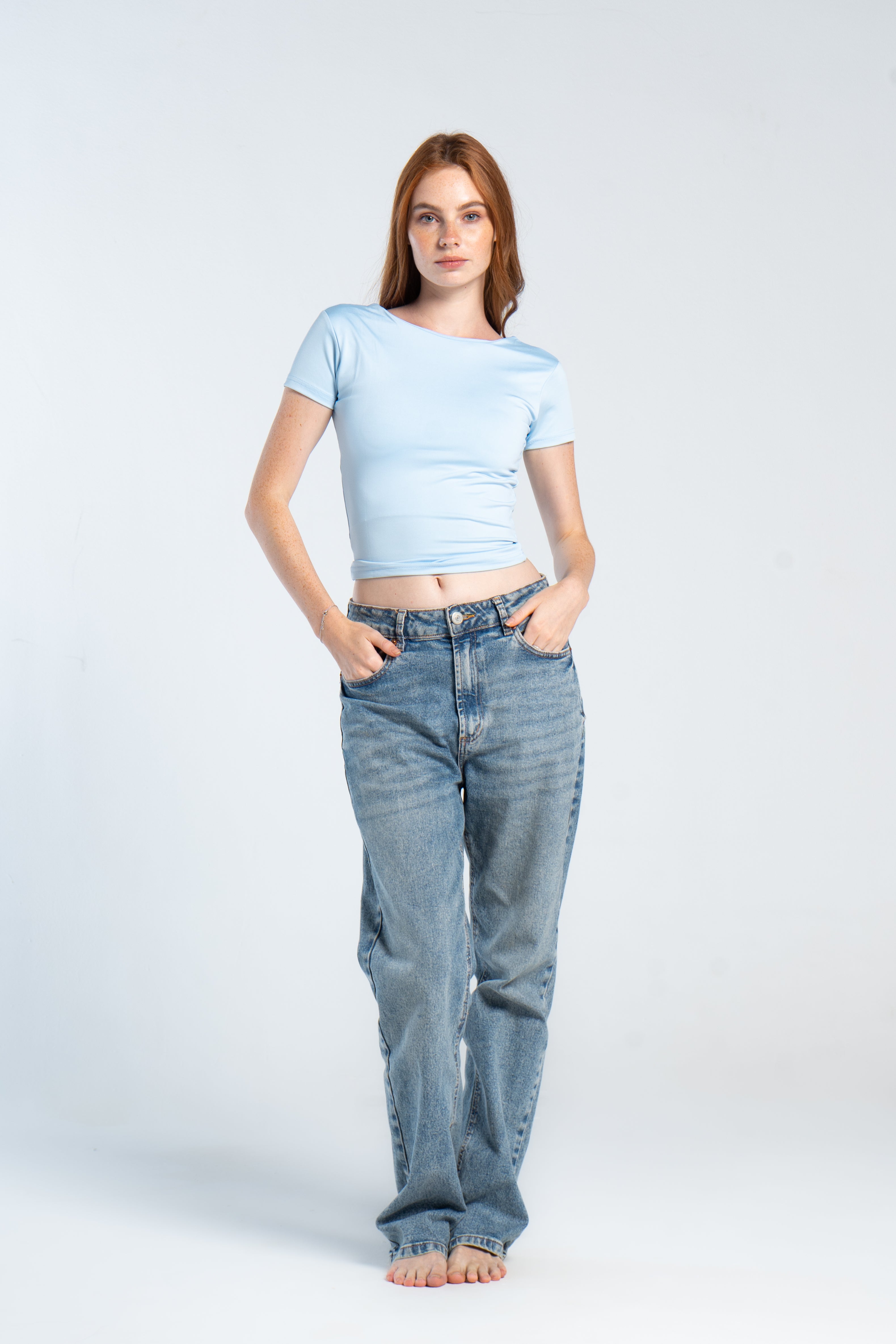 ROUND NECK SHORT SLEEVE        ( COLORS )