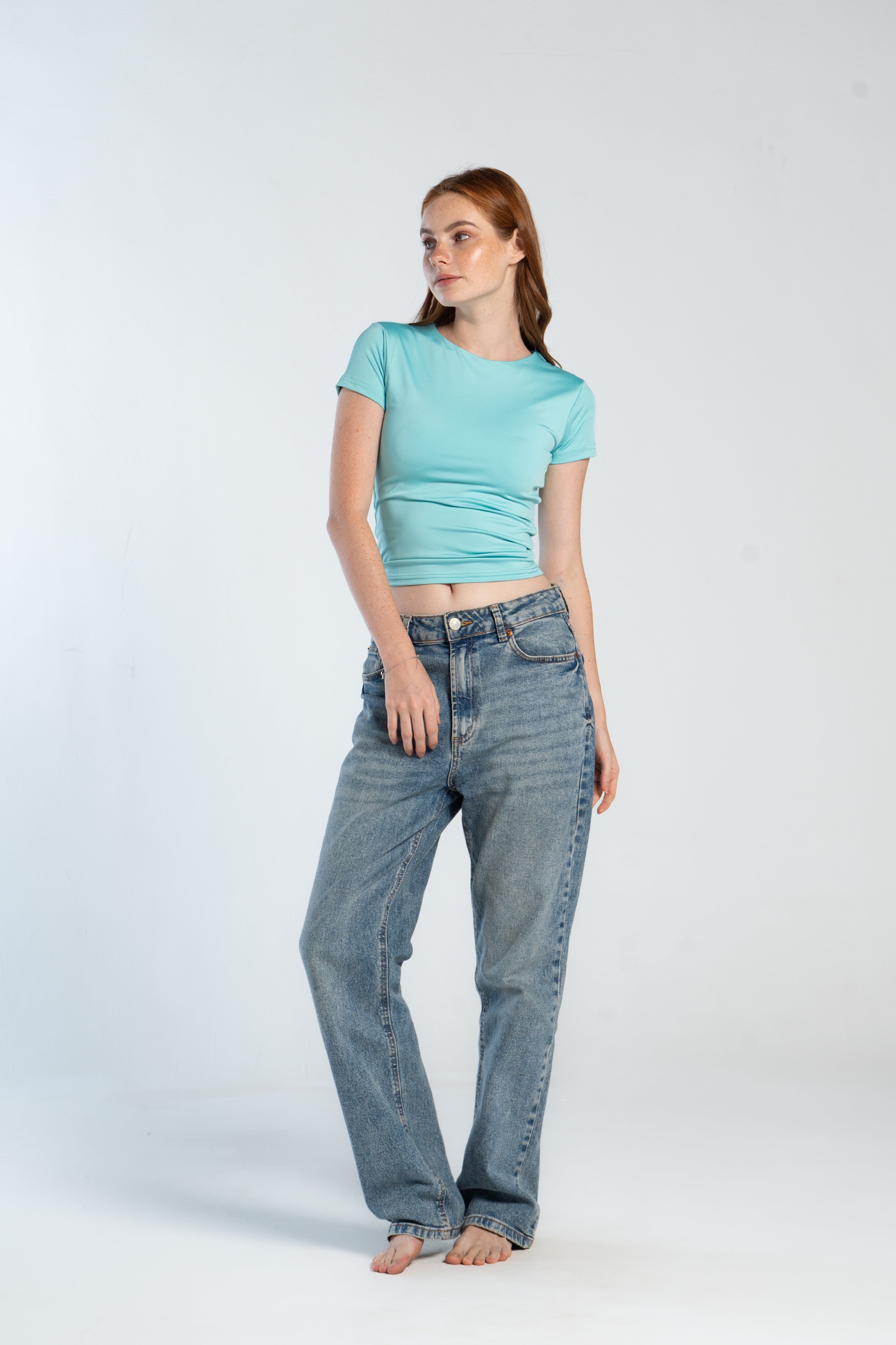 ROUND NECK SHORT SLEEVE        ( COLORS )