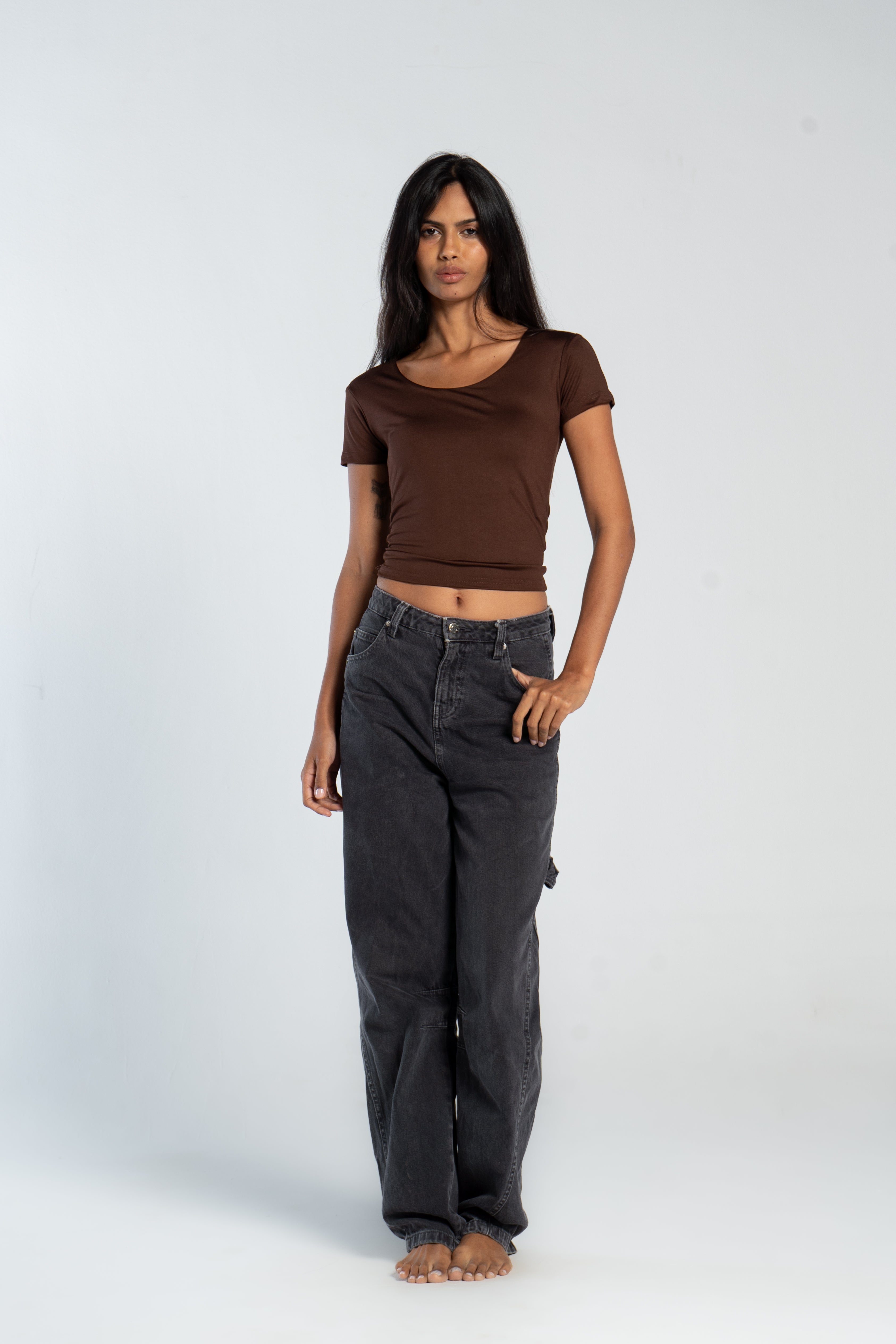WIDE NECK SHORT SLEEVE            ( COLORS )