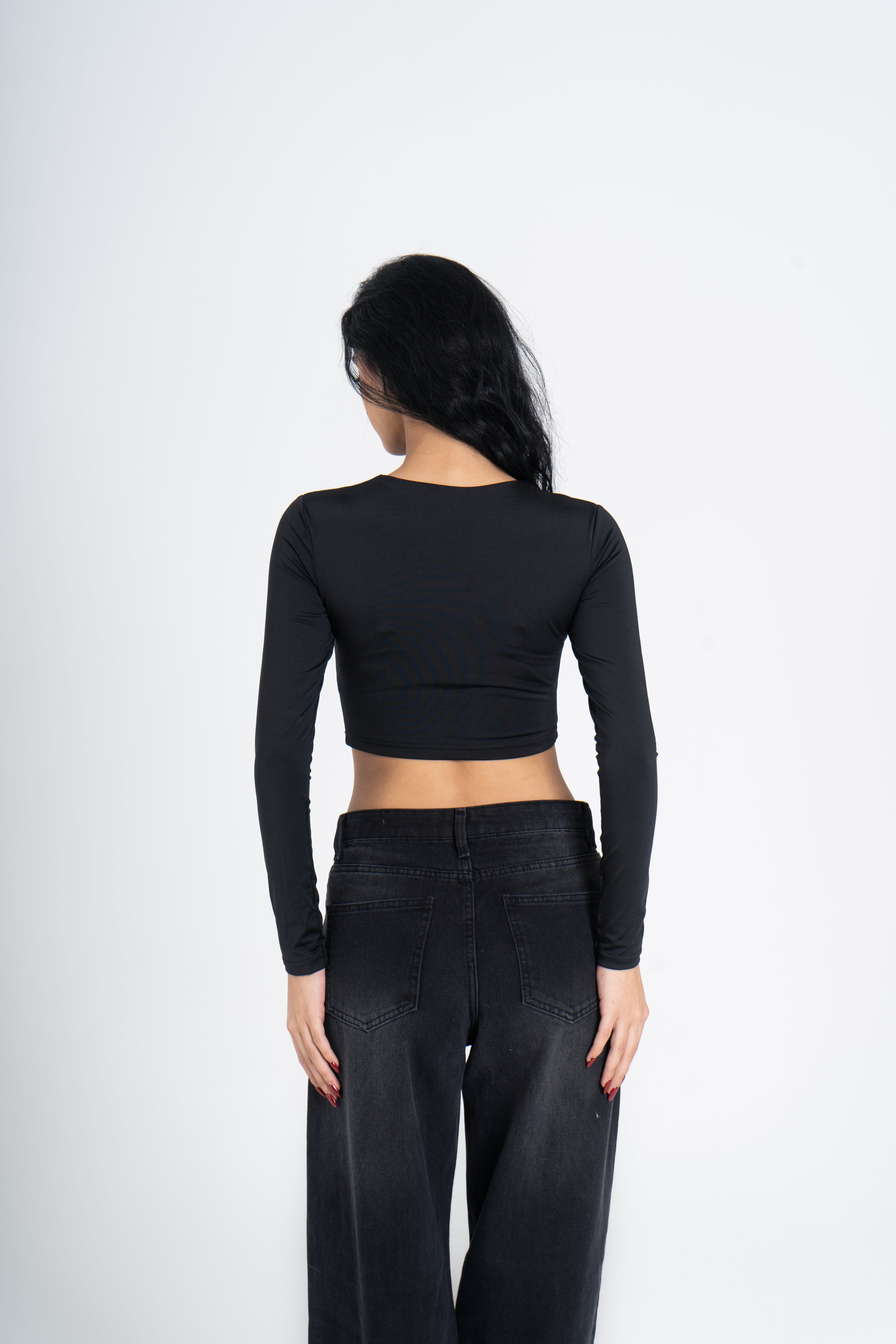CROPPED ROUND NECK LONG SLEEVE