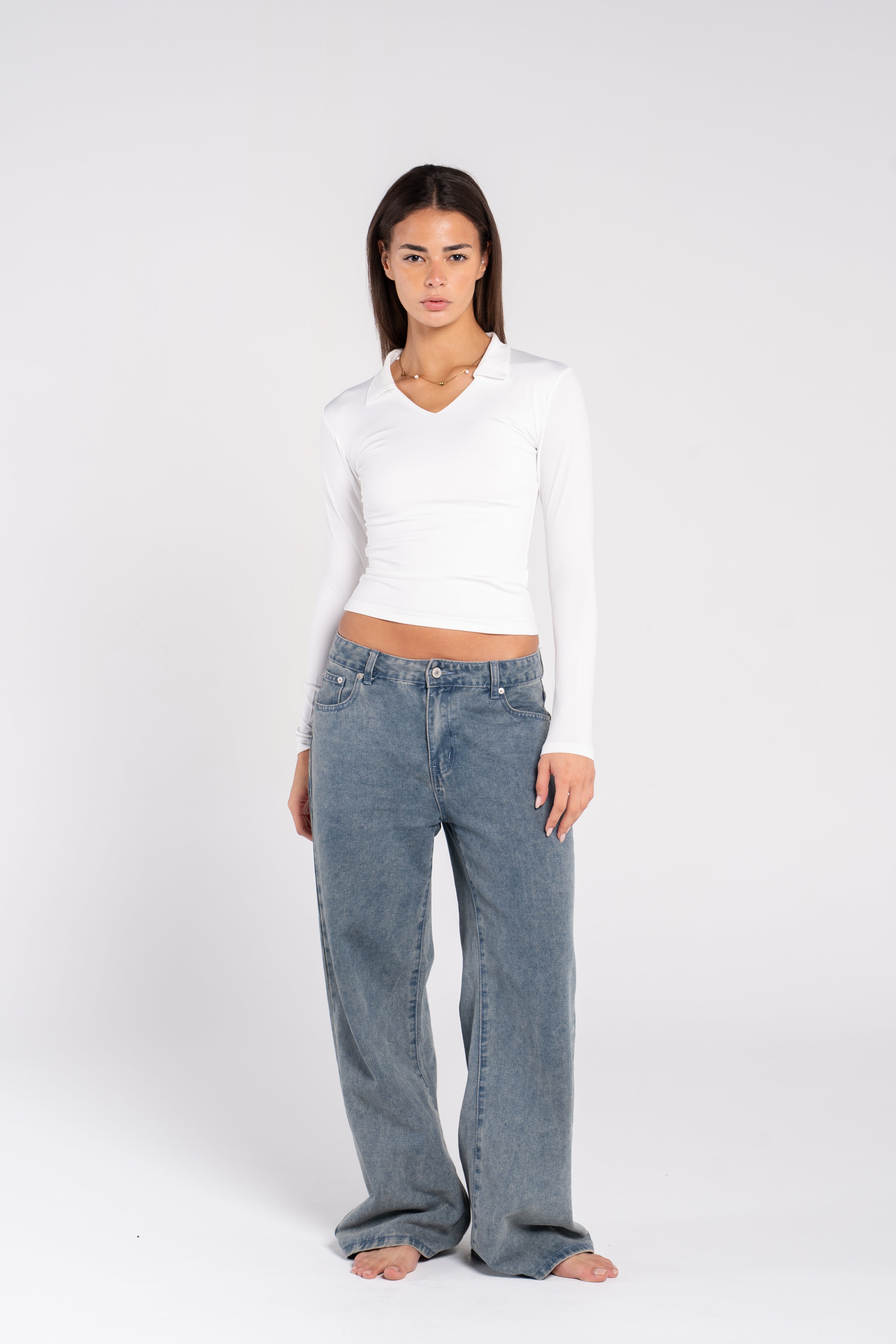 V POLO LONG SLEEVE