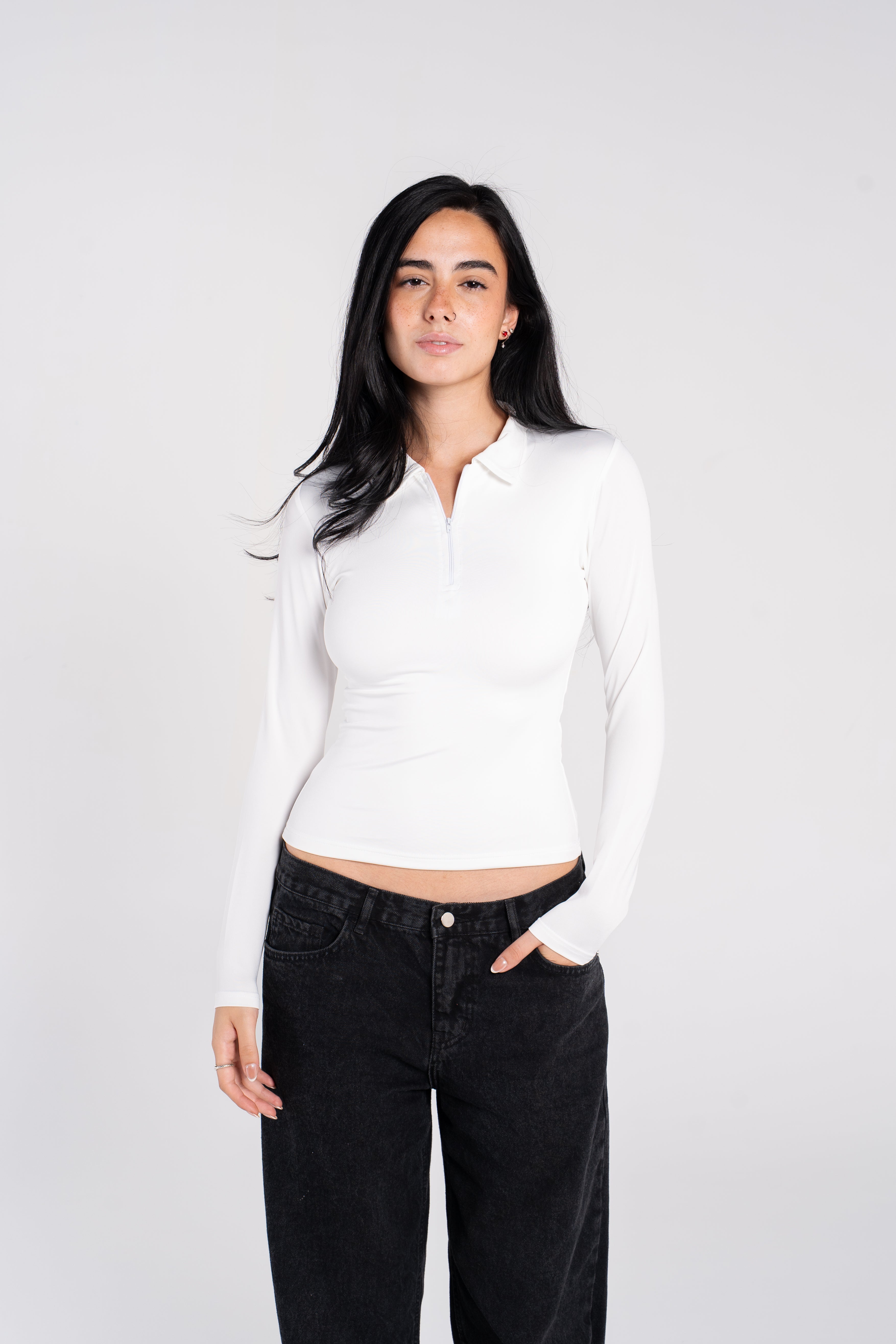 POLO ZIPPER LONG SLEEVE