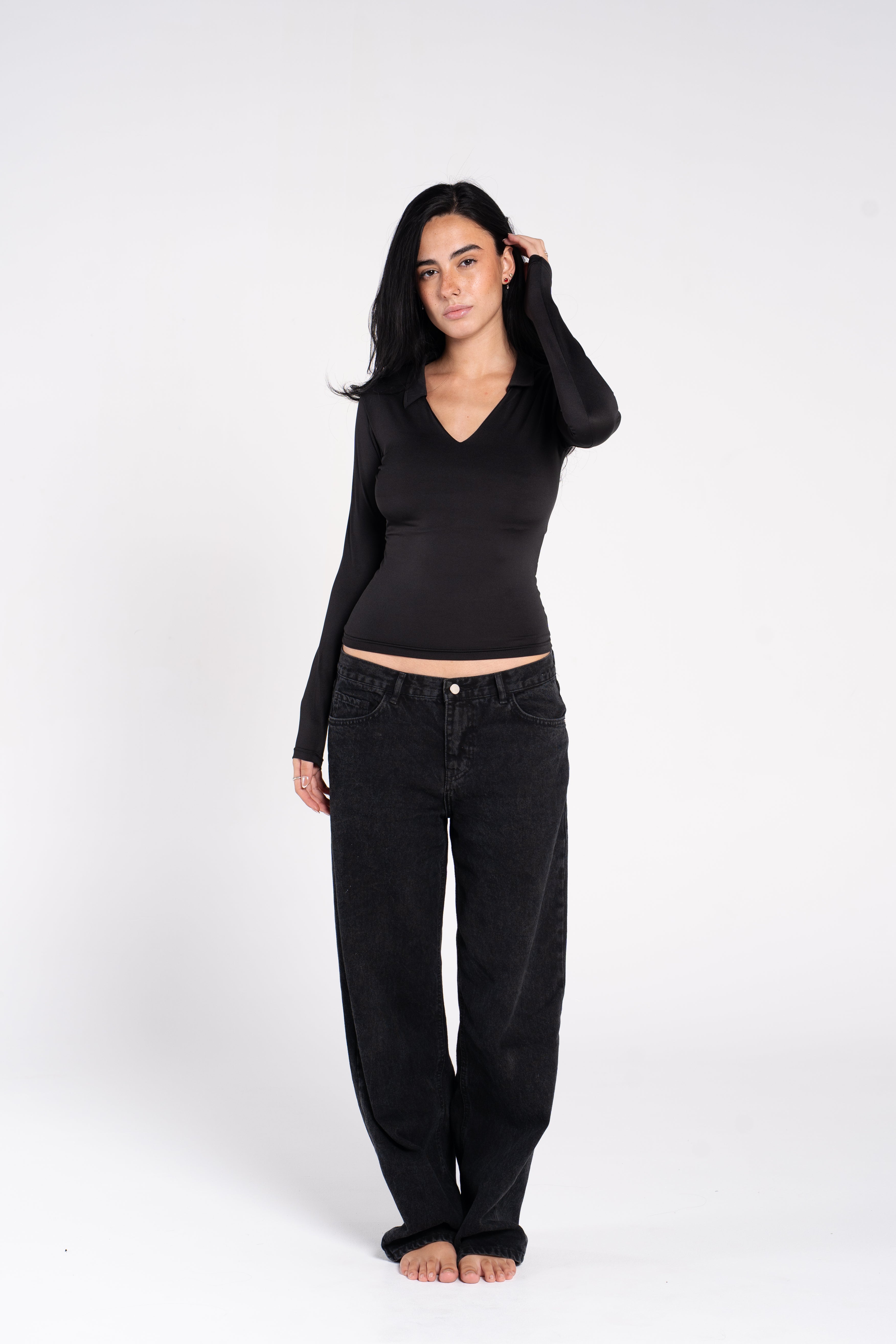V POLO LONG SLEEVE