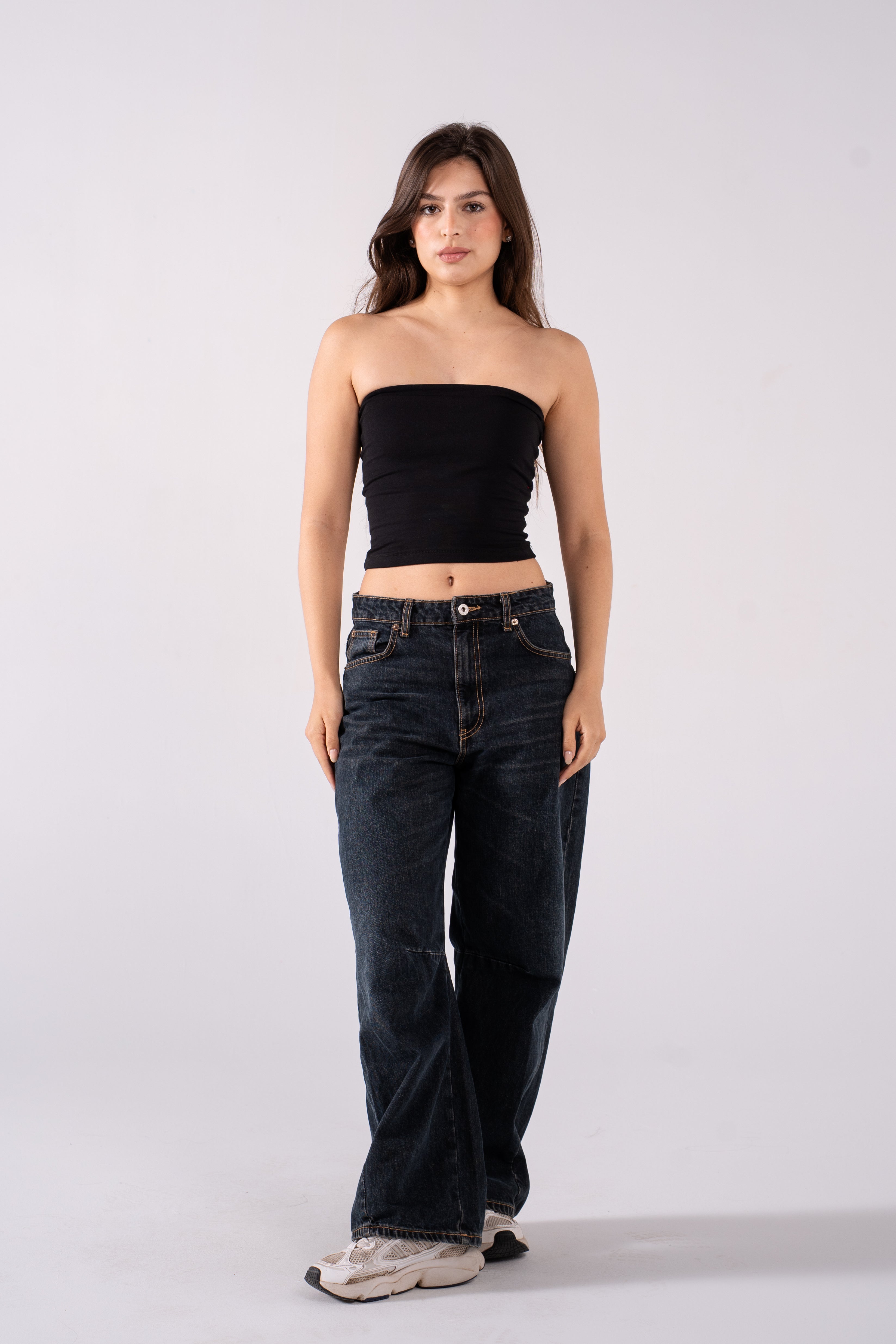 REFINED COTTON TUBE TOP