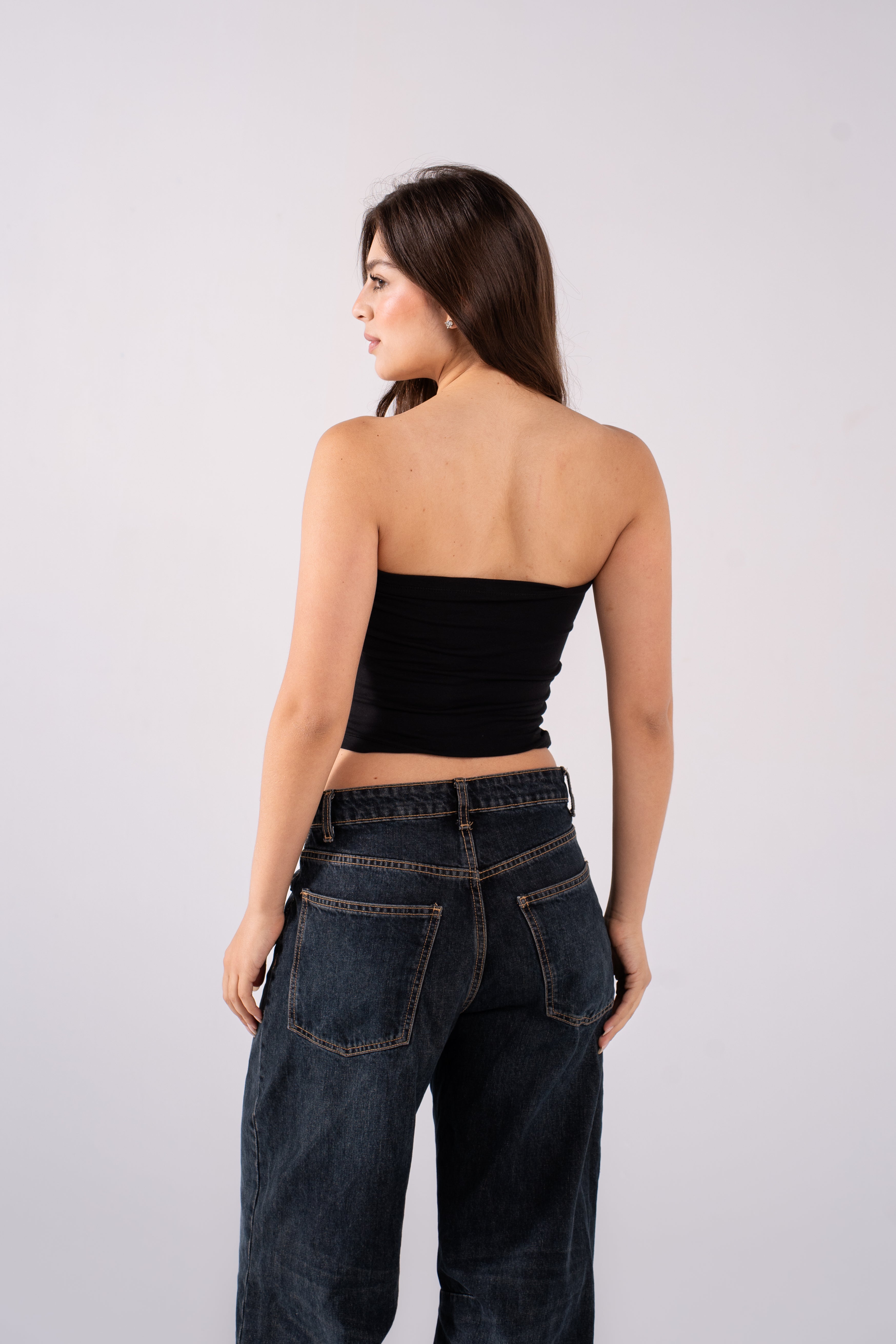 REFINED COTTON TUBE TOP